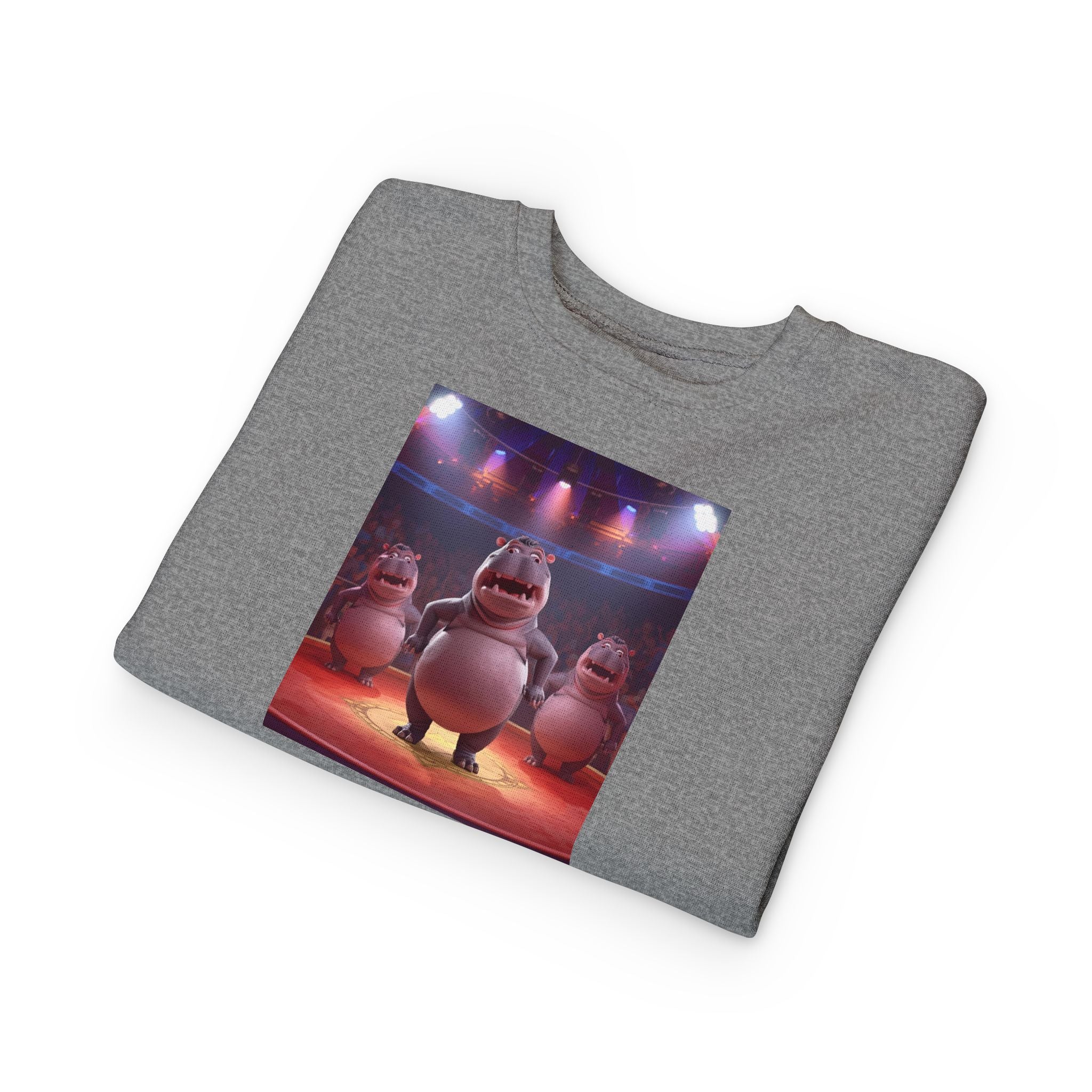 Hippo Funny Toddler Sweatshirt