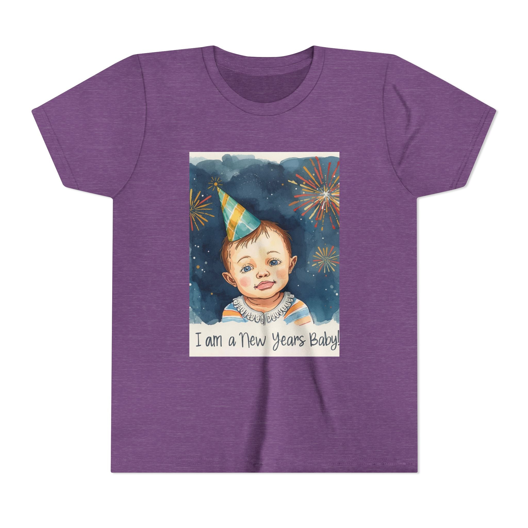 I Am A New Years Baby Youth Short Sleeve Tee