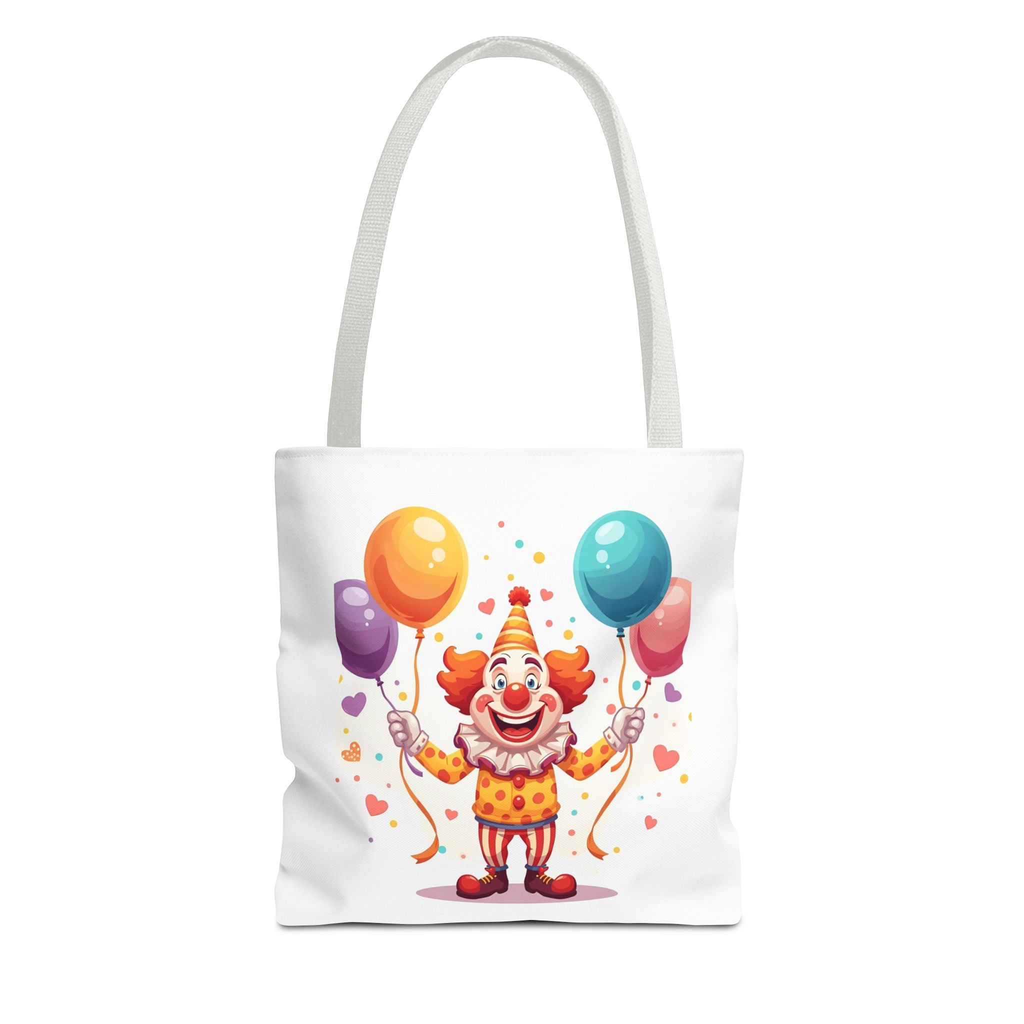 Colorful Clown Tote Bag - Fun and Whimsical Shopping Bag, Ideal for Birthdays, Parties, Festivals, Kids & Adults, Gift