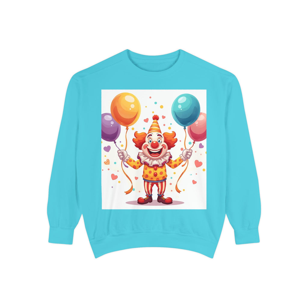 Funny Clown Unisex Garment-Dyed Sweatshirt