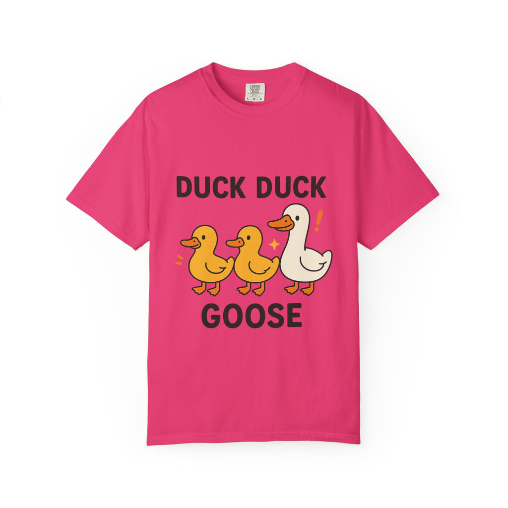 Duck Duck Goose Unisex T-Shirt, Funny Animal Shirt, Cute Gift for Kids, Family Game Night Tee, Everyday Casual Wear, Playful Graphic Top