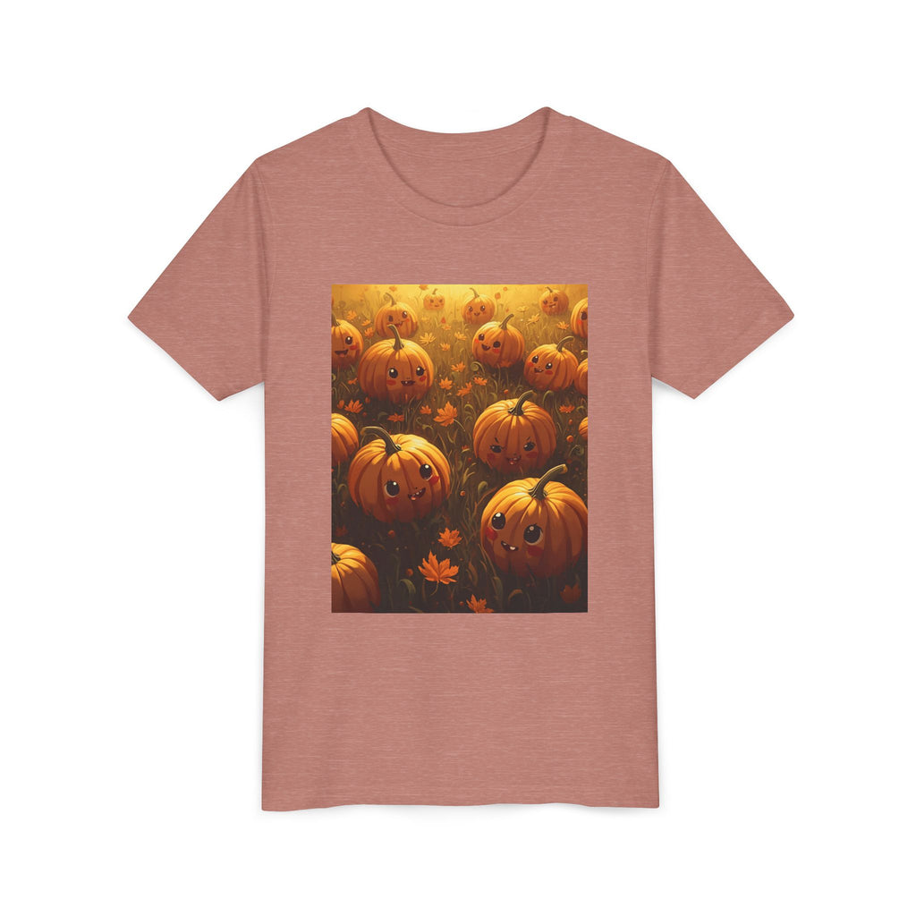 Pumpkin Halloween Youth Tee, Fall Shirt, Halloween Gift, Kids Halloween Apparel, Harvest Celebration T-shirt