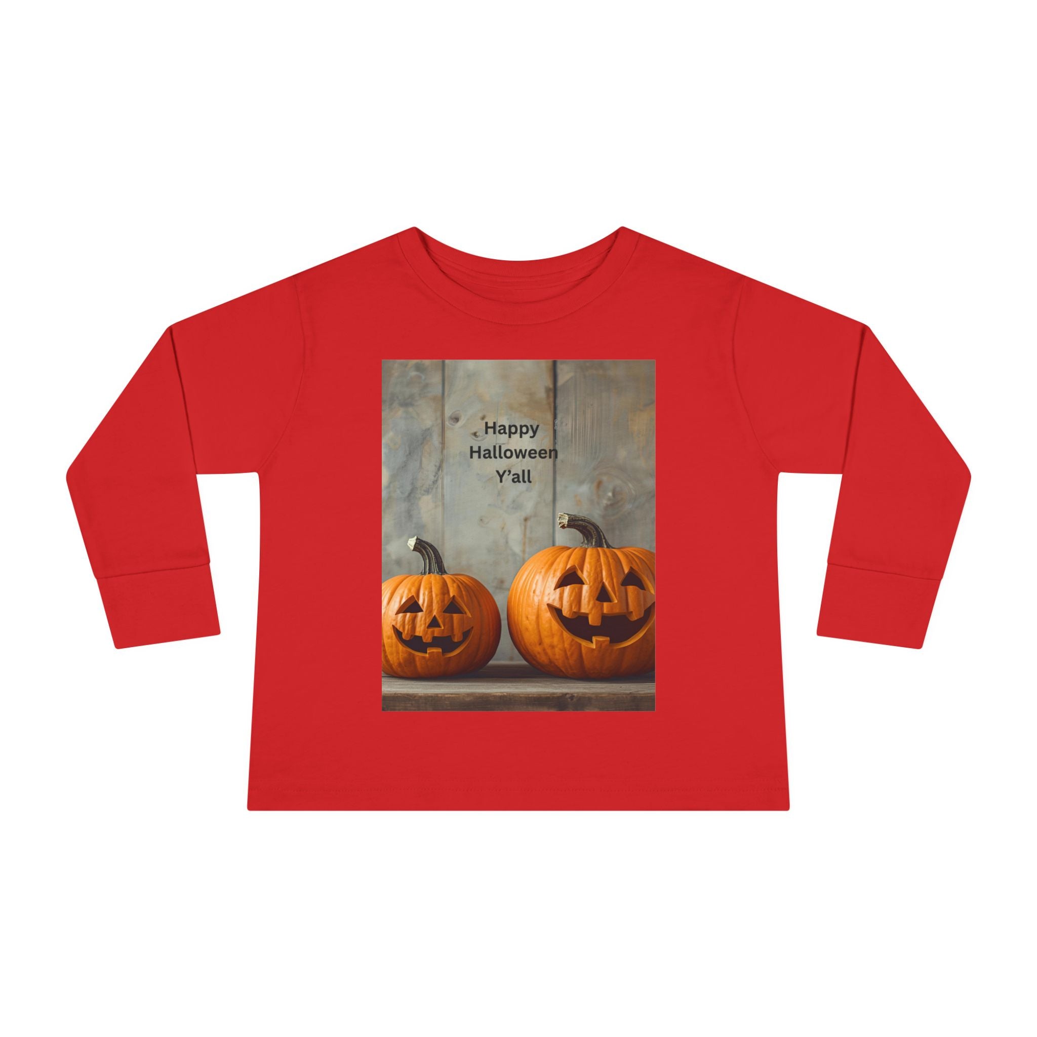 Halloween Pumpkin Toddler Long Sleeve Tee