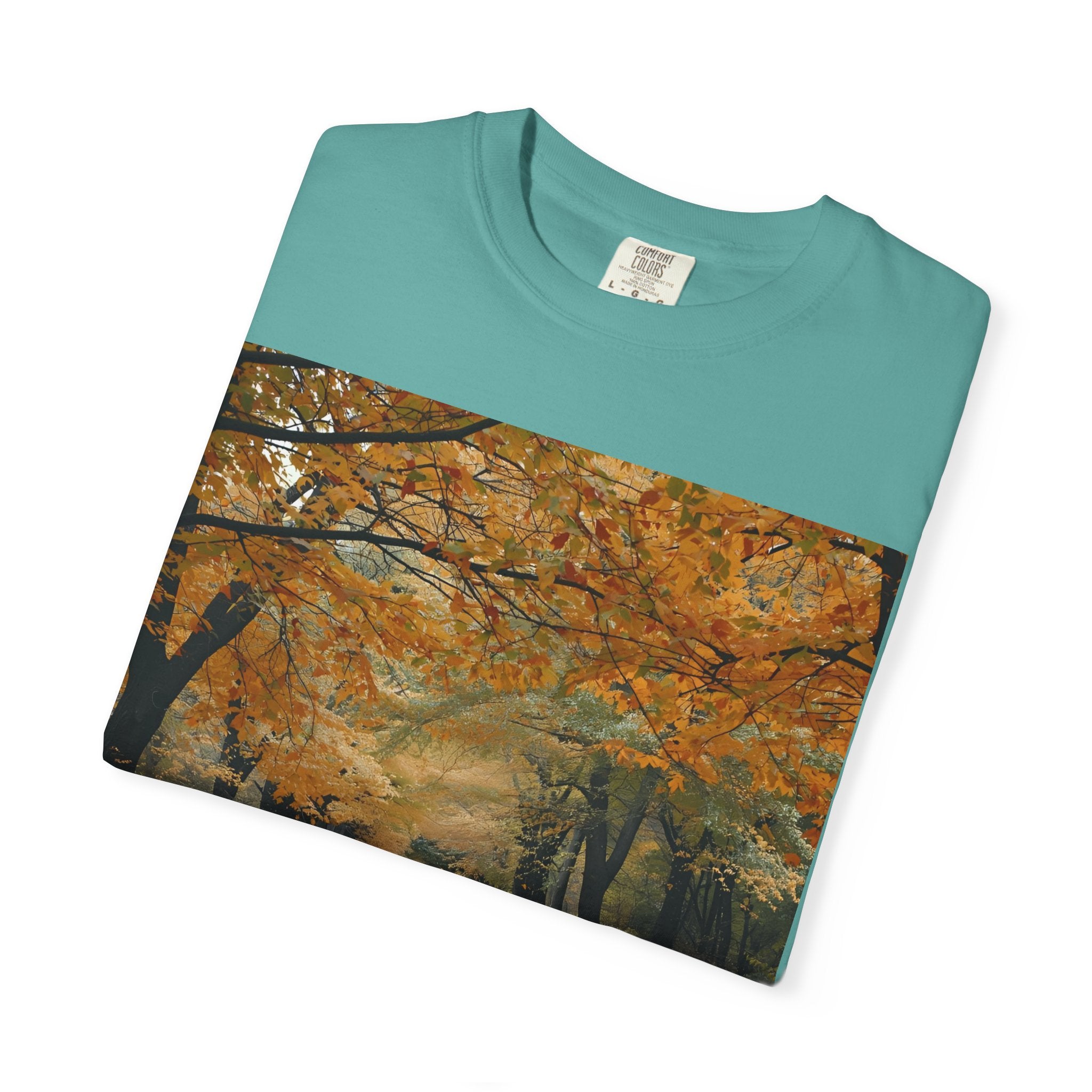 Autumn Pathway T-Shirt | Nature Lover Gift, Fall Fashion, Unisex Tee, Seasonal Wear, Cozy Vibes