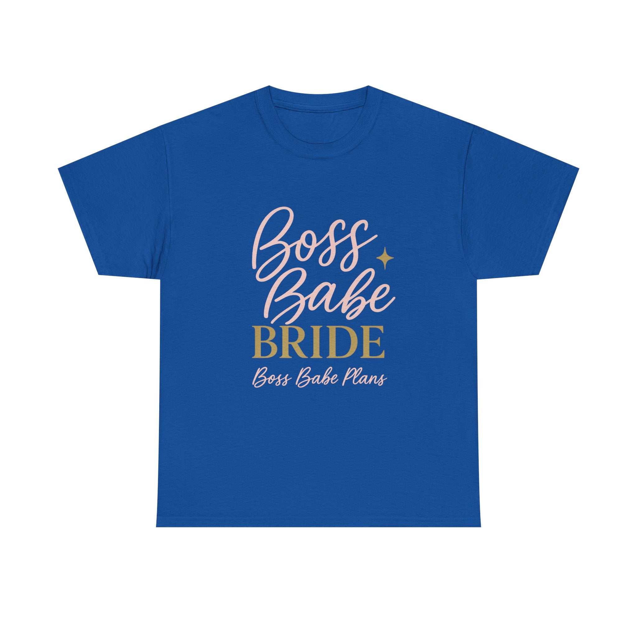 Boss Babe Plans Bride Tee - Unisex Heavy Cotton T-Shirt for Future Brides