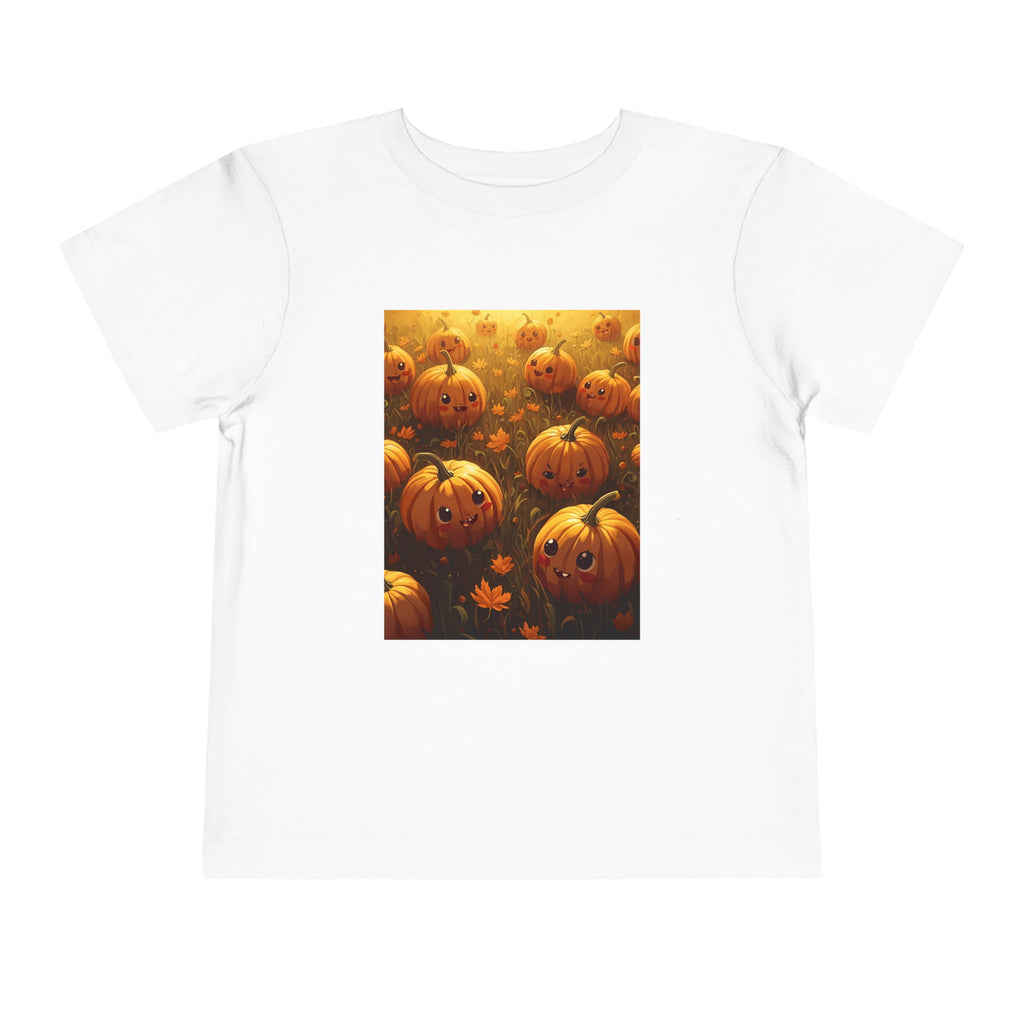 Pumpkin Halloween Toddler Tee - Cute Halloween Shirt, Fall Outfit, Pumpkin Lovers Gift, Kids Halloween Apparel, Toddler Party Tee
