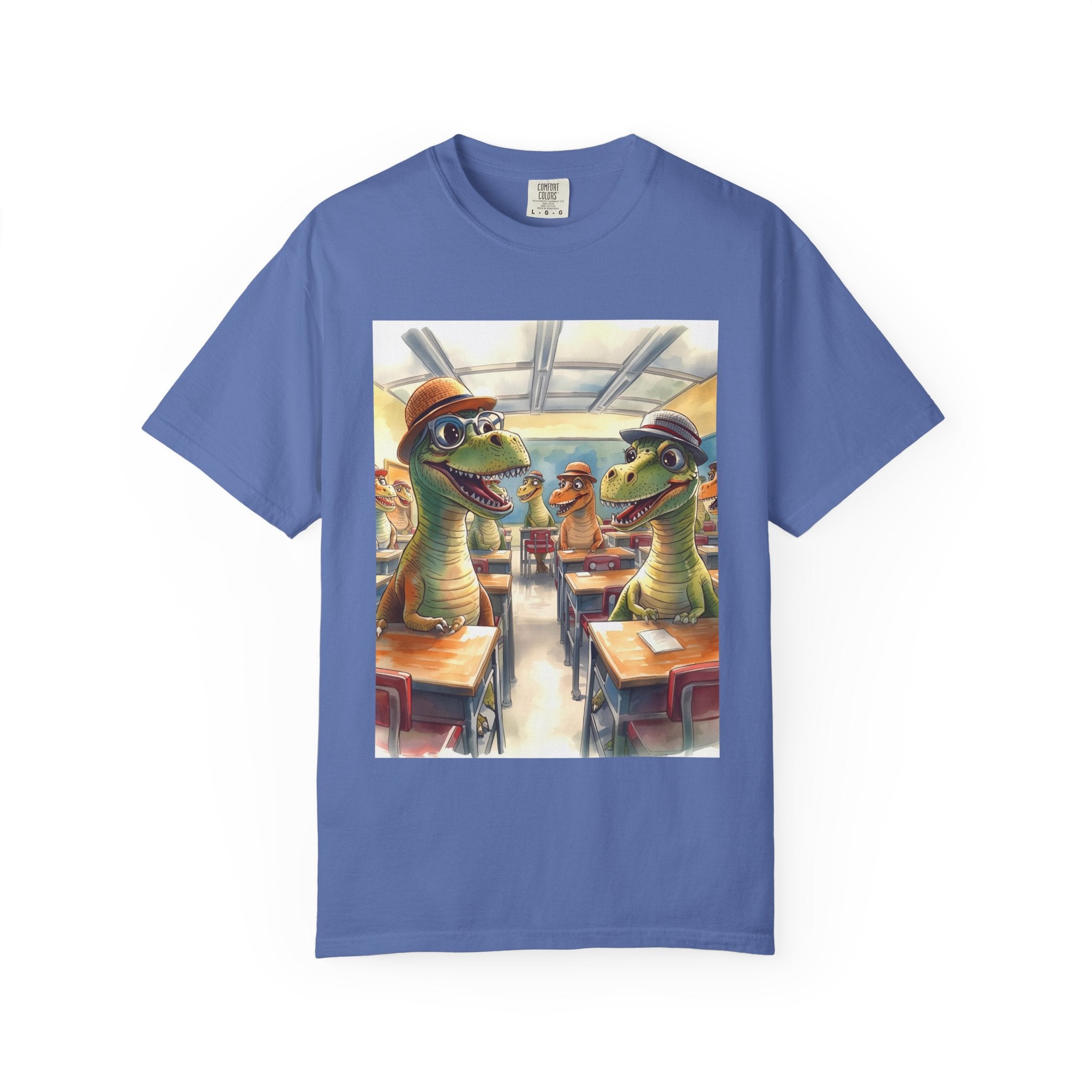 Dinosaur Classroom Unisex T-Shirt: Fun, Casual Wear for Kids, Teachers, Dino Lovers, Birthday Gifts, Everyday Use