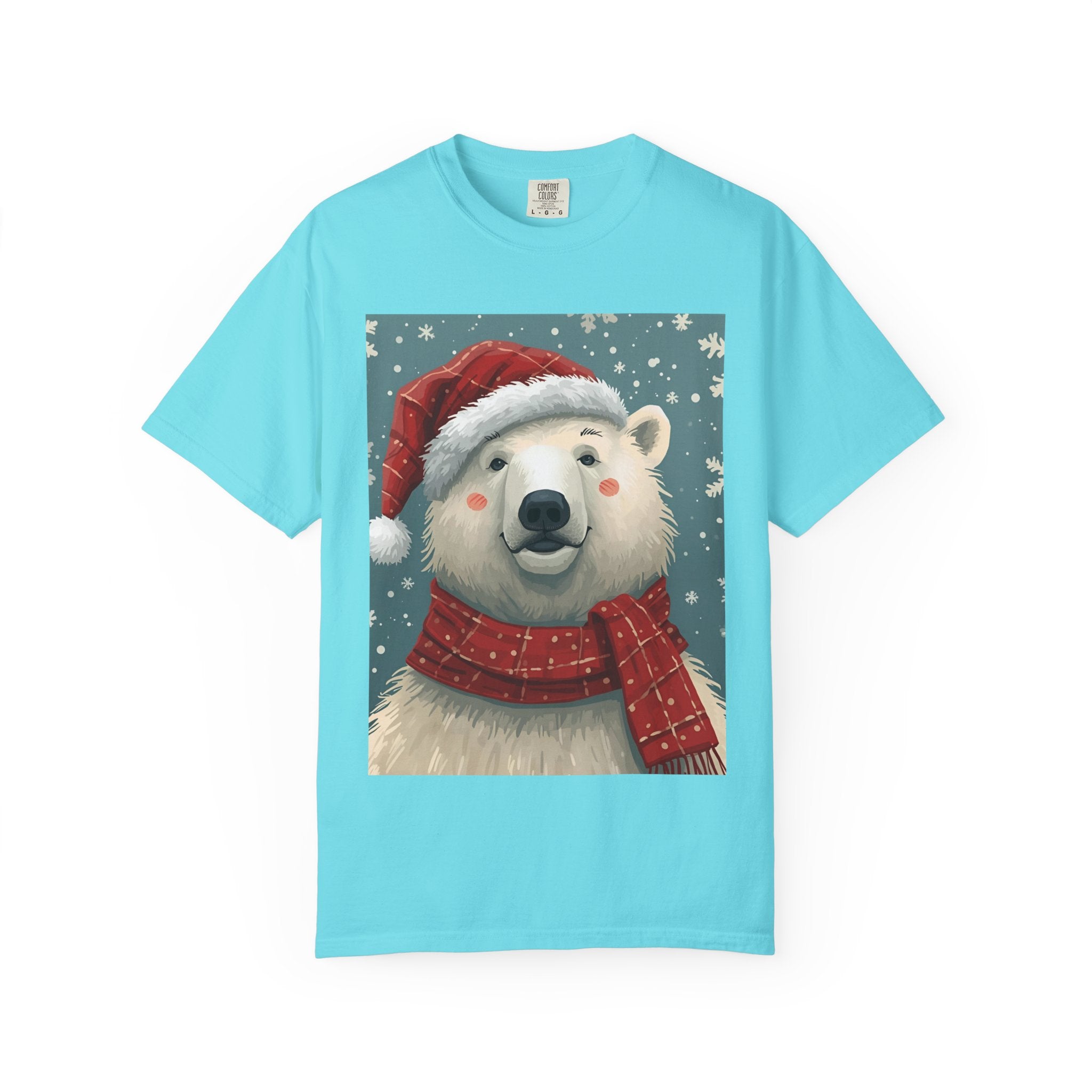 Cozy Holiday Polar Bear T-Shirt, Christmas Tee, Unisex Shirt, Festive Apparel, Gift for Animal Lovers, Winter Wear