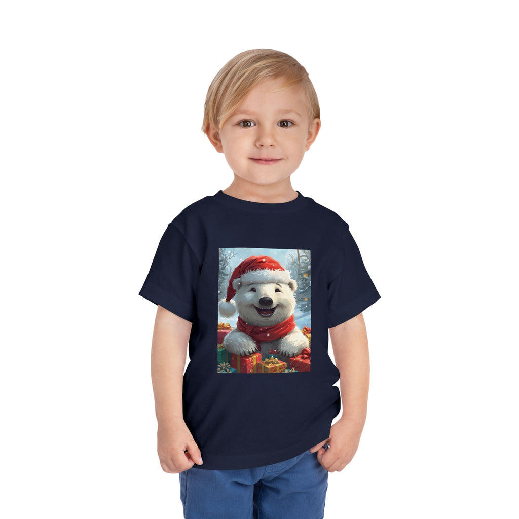 Christmas Bear Toddler Short Sleeve Tee