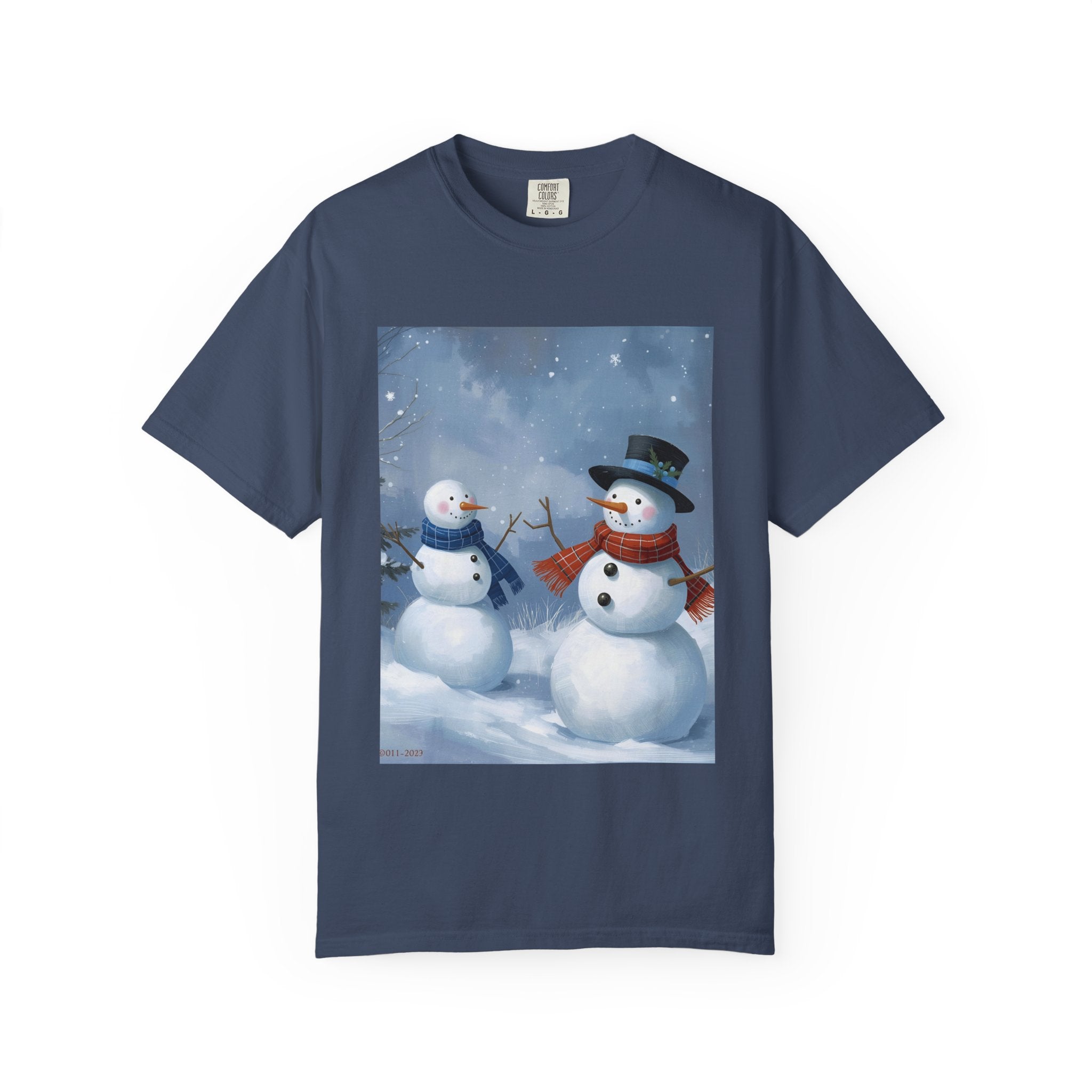 Christmas Snowman Family T-Shirt, Unisex Graphic Tee, Holiday Gift, Winter Apparel, Cozy Casual Wear, Christmas T-Shirt