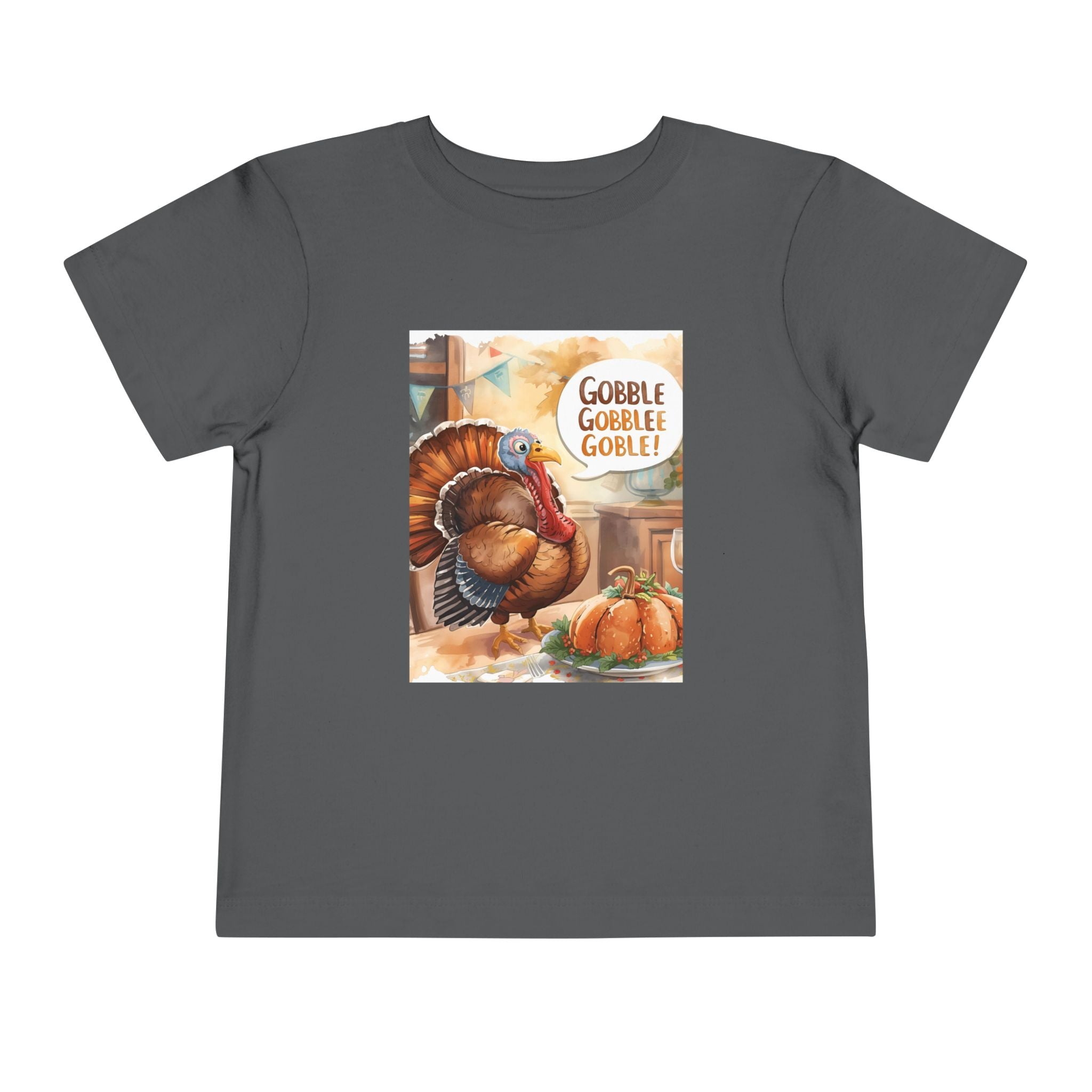 Thanksgiving Turkey Toddler Short Sleeve Tee
