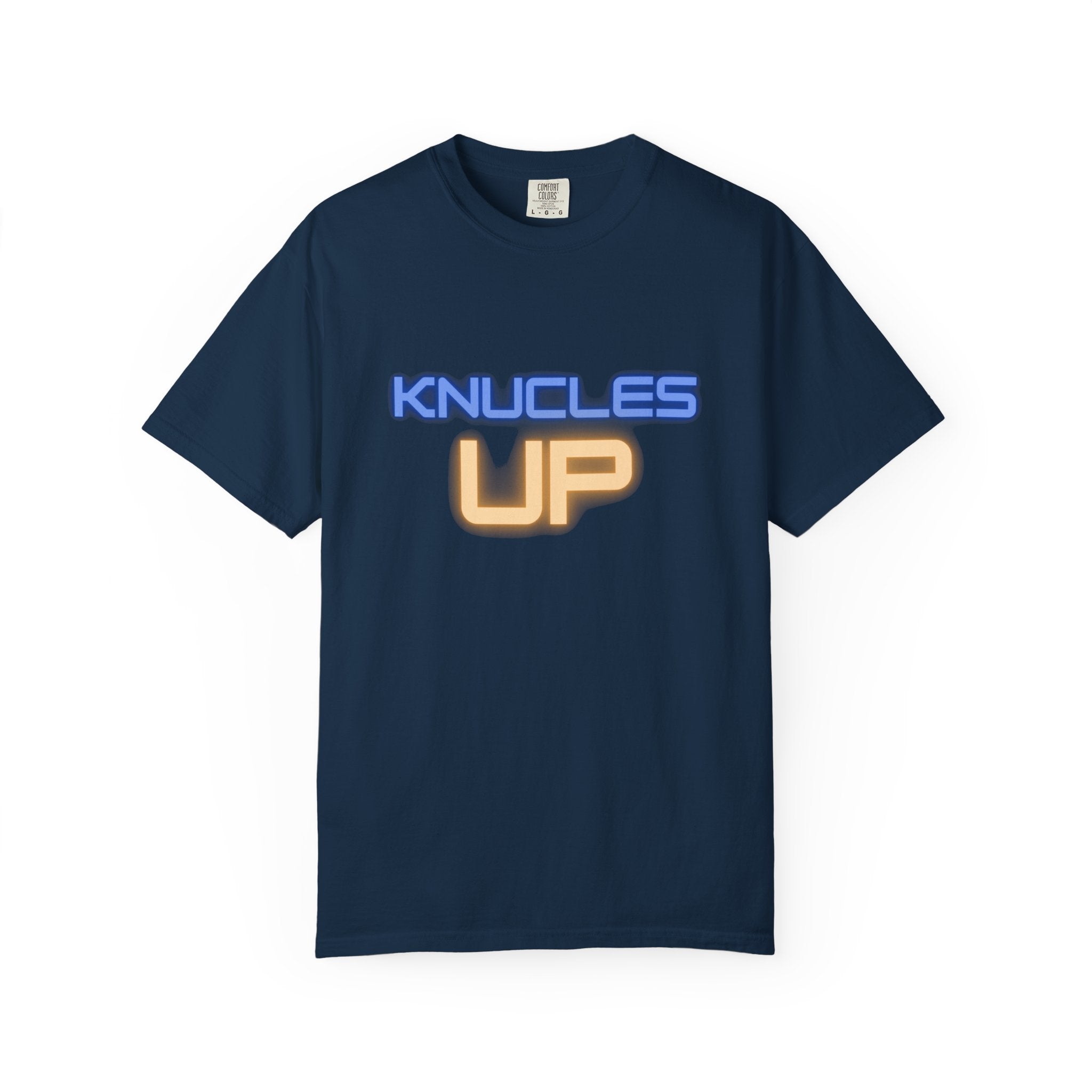 Knuckles Up Unisex Garment-Dyed T-Shirt, Casual Wear, Street Style, Graphic Tee