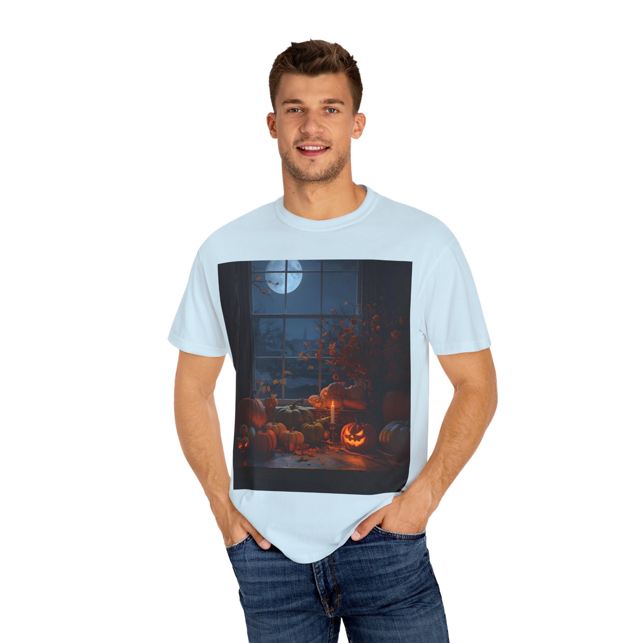 Cozy Halloween Tee, Fall Graphic Shirt, Pumpkin Patch T-Shirt, Spooky Season Apparel, Unisex Autumn Top
