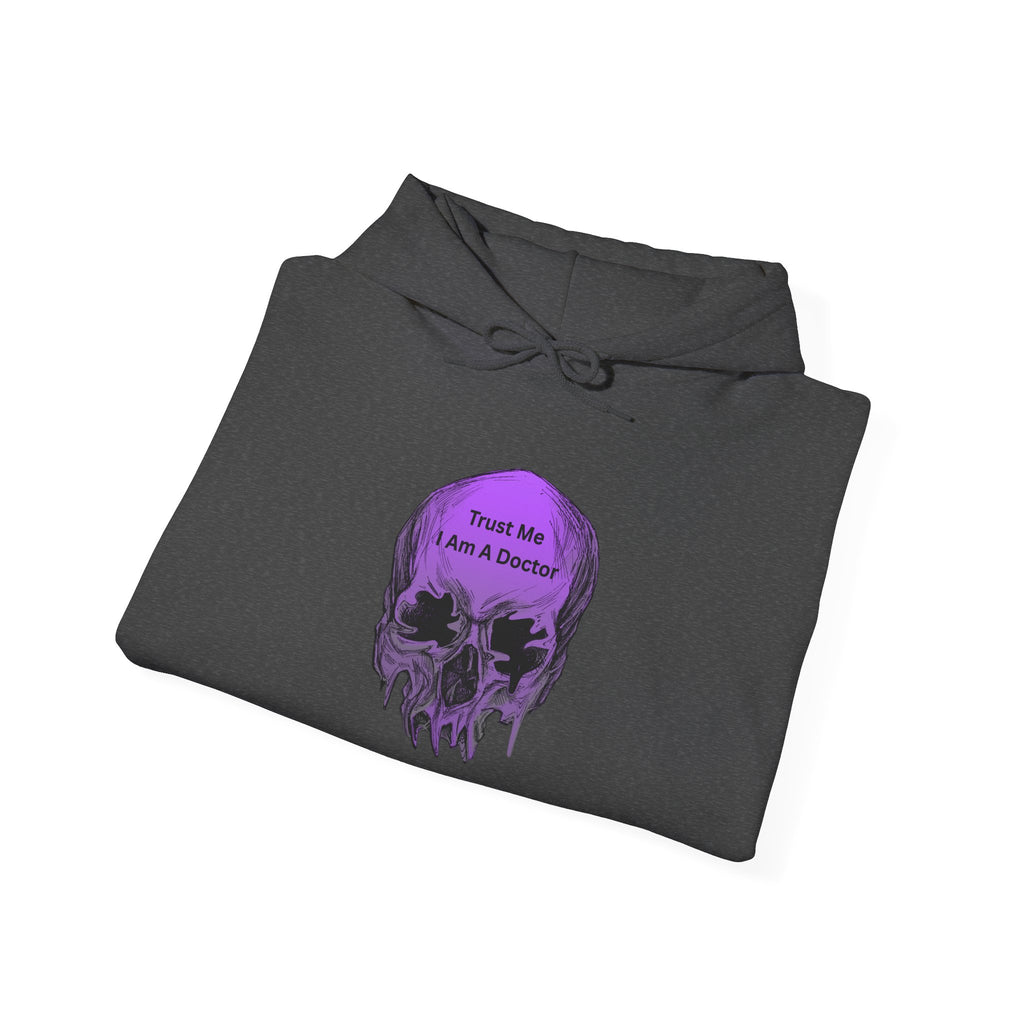 Skull Graphic Hoodie - Trust Me I Am A Boosted Spirit, Cozy Sweatshirt for Halloween, Casual Wear, Unique Gift