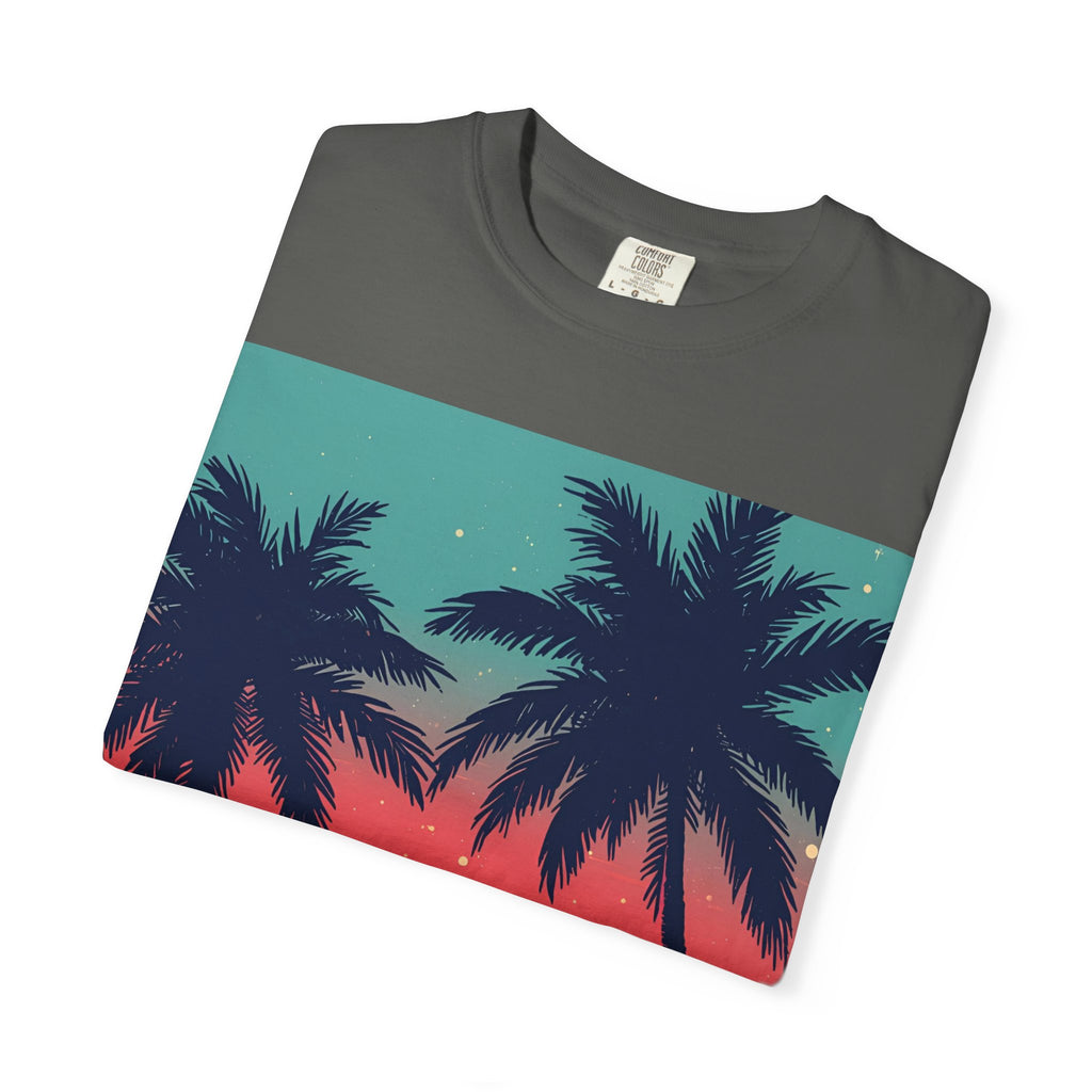 Tropical Sunset Unisex Garment-Dyed T-shirt