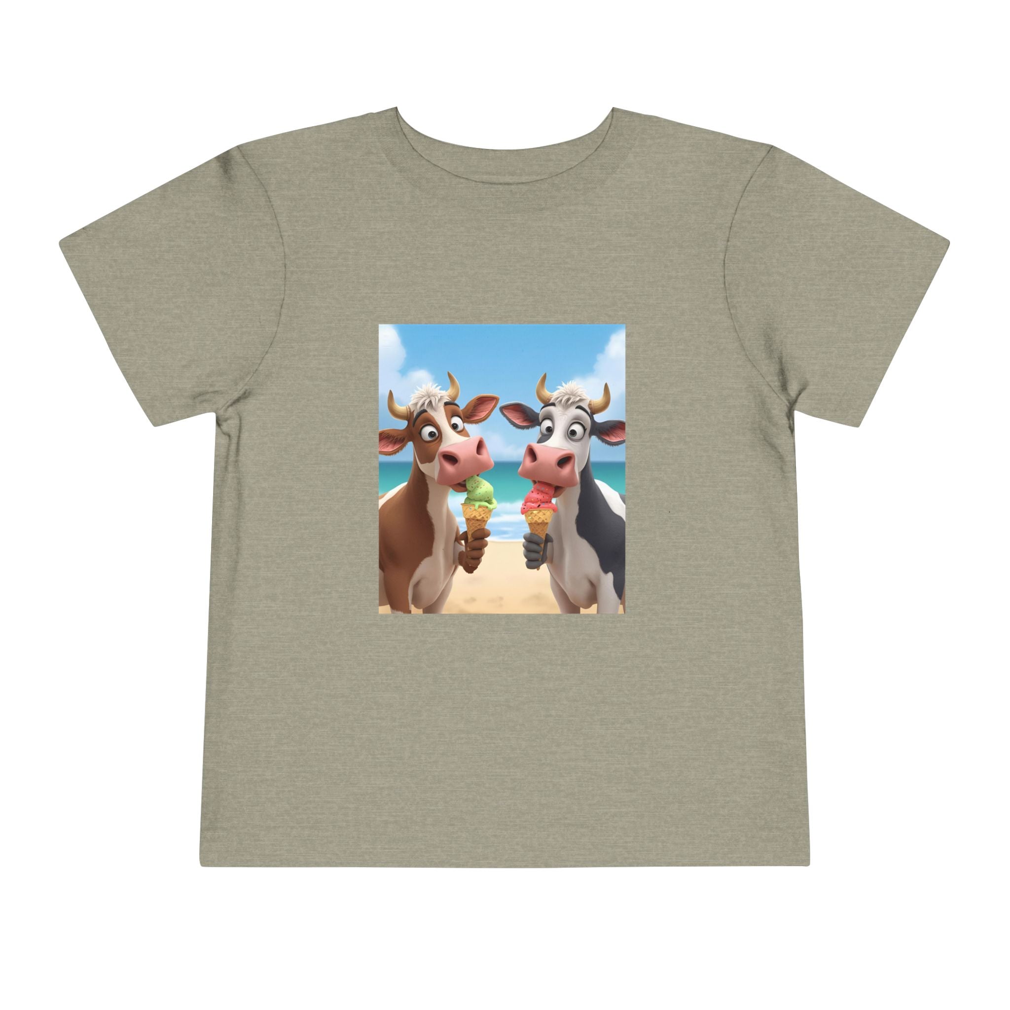 Beachy Cow Toddler Short Sleeve Tee