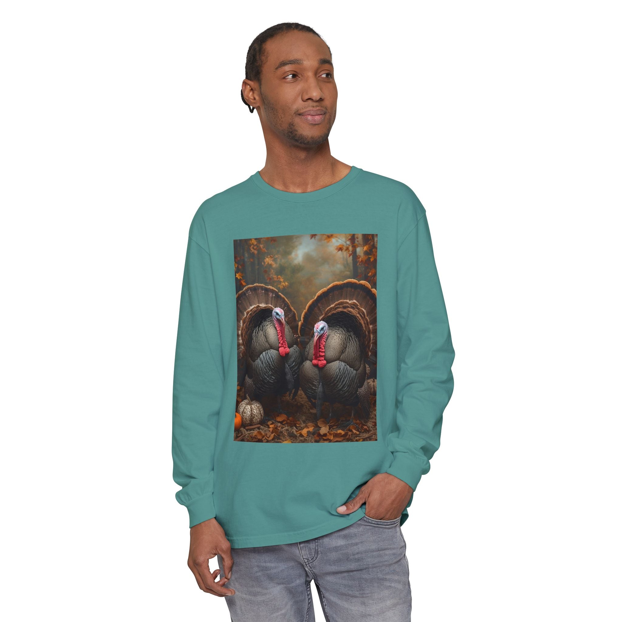 Unisex Garment-dyed Long Sleeve T-Shirt