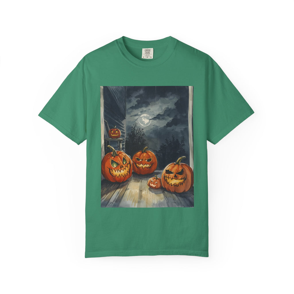 Halloween Pumpkin Spooky Unisex Garment-Dyed T-shirt