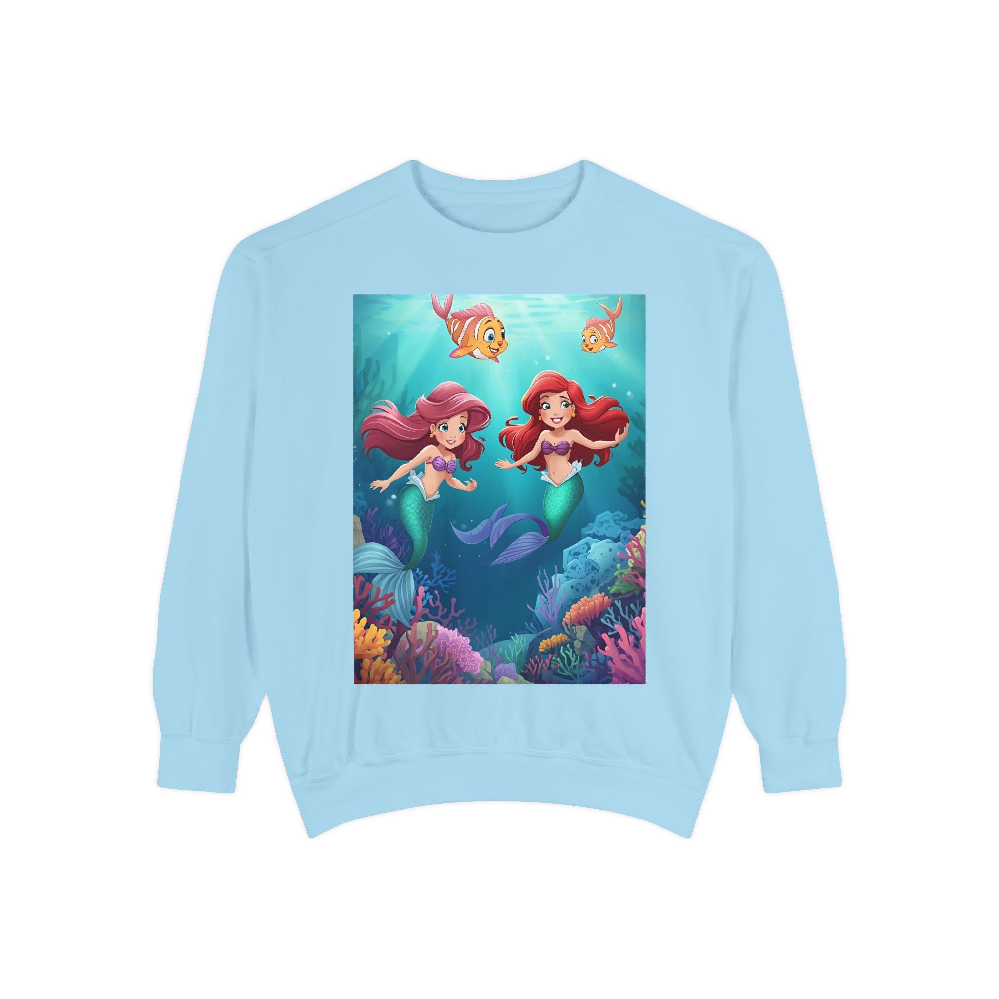 Mermaid Unisex Garment-Dyed Sweatshirt