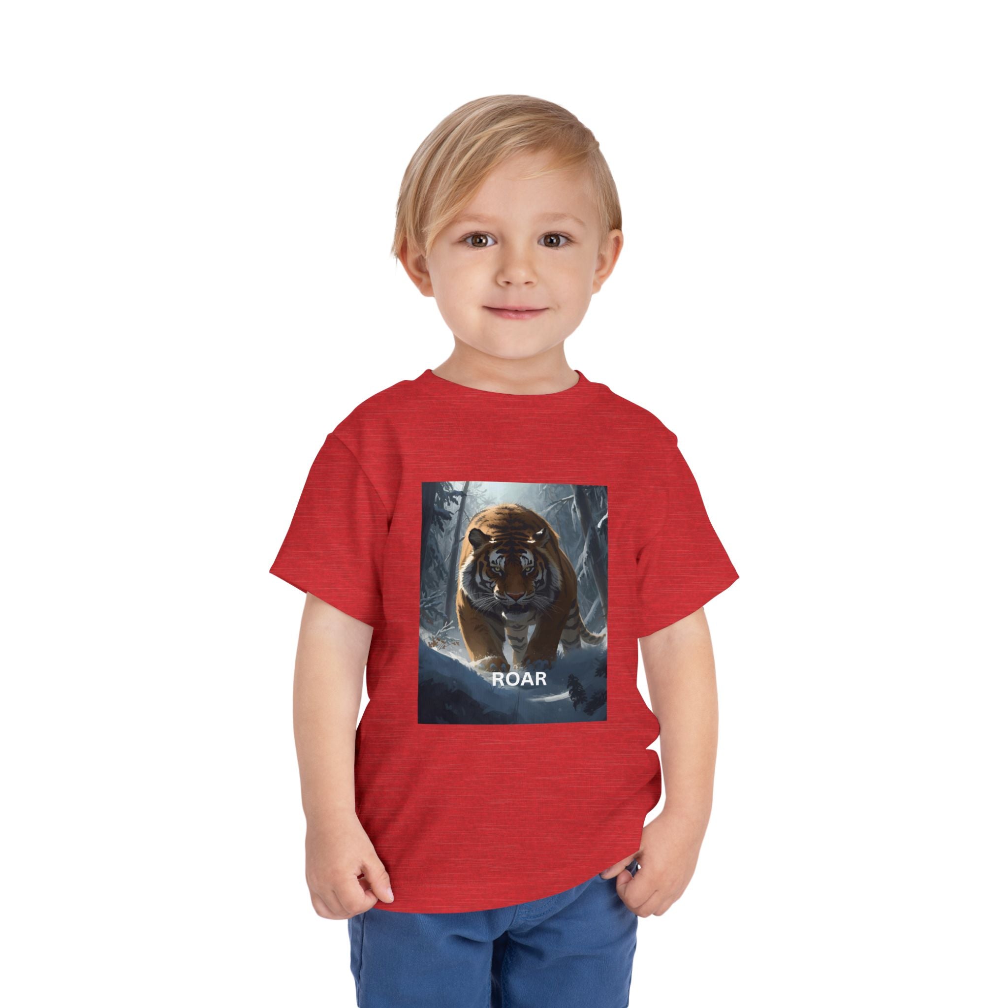 Tiger Roar Snow Toddler Short Sleeve Tee