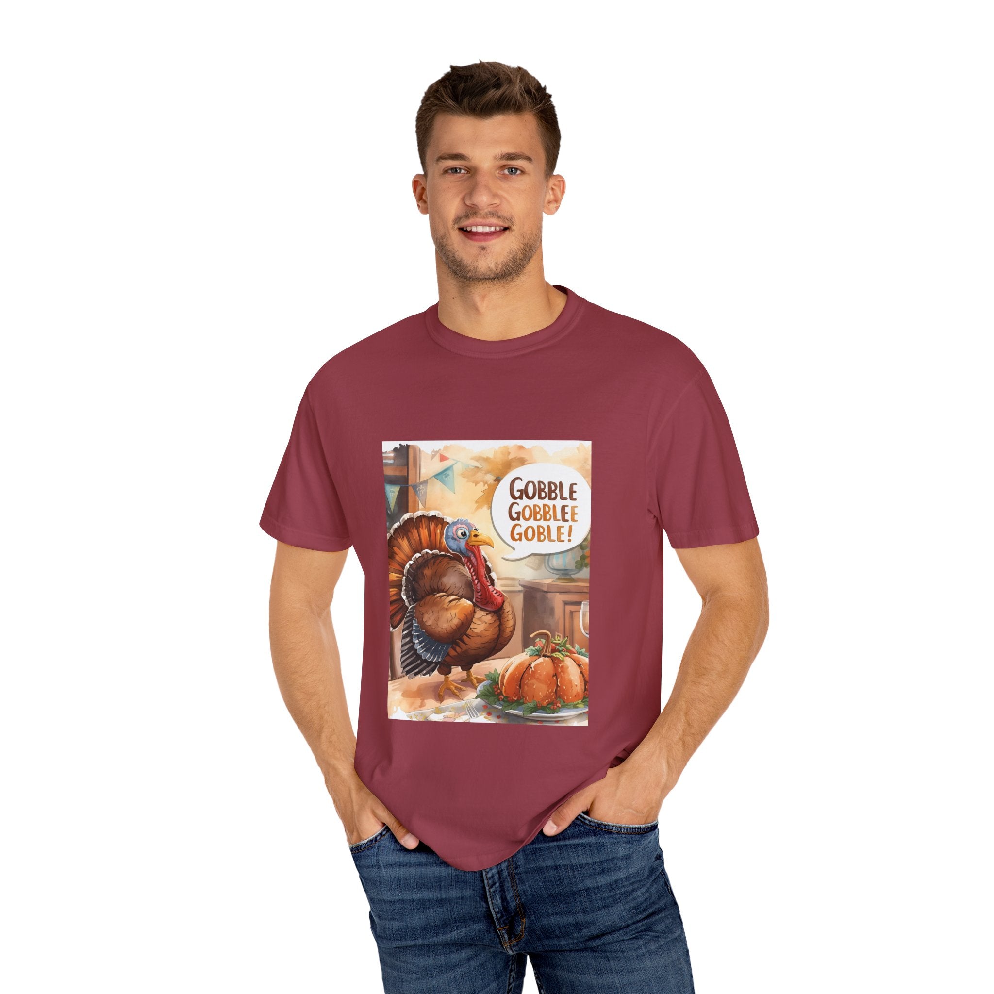 Thanksgiving Turkey T-Shirt | Gobble Gobble Graphic Tee | Fall Apparel, Holiday Gift, Casual Wear, Unisex Style, Autumn Collection