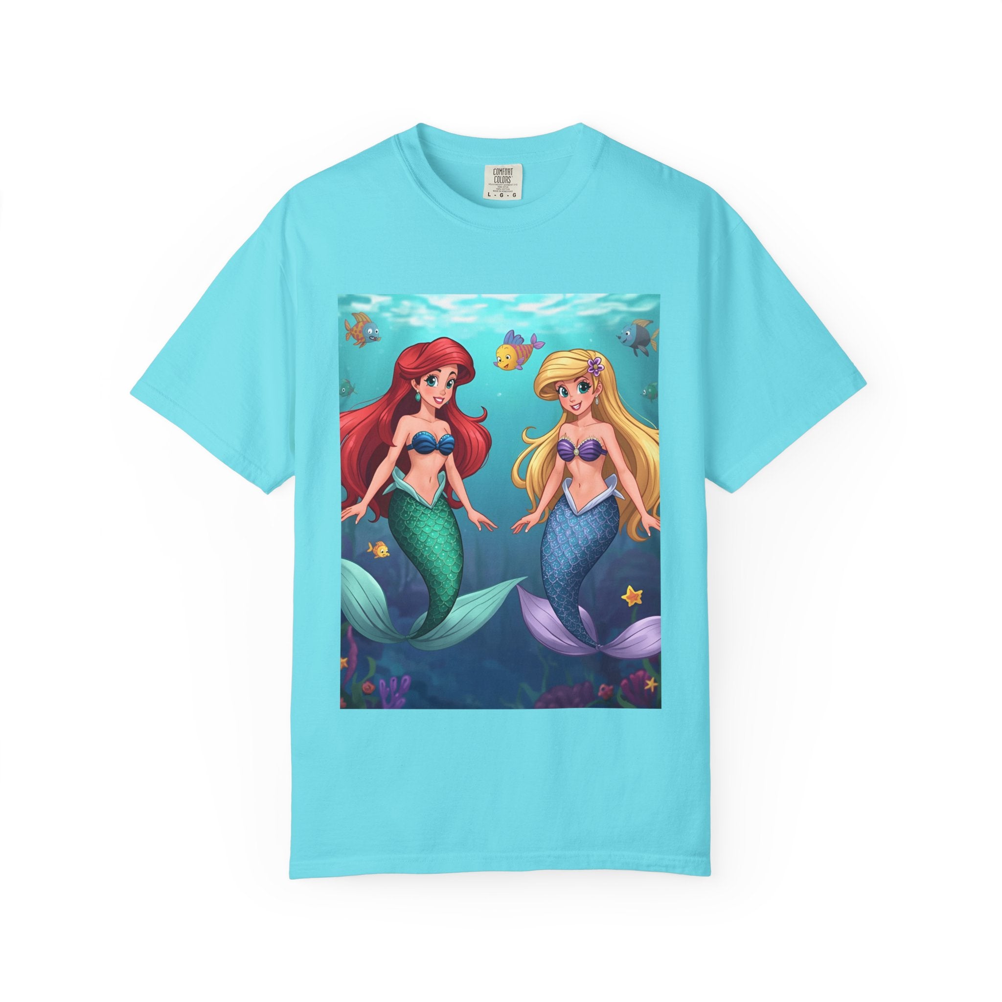 Mermaid Friends T-Shirt, Colorful Underwater Theme Tee, Gift for Sea Lovers, Perfect for Summer, Birthday Present, Beachwear