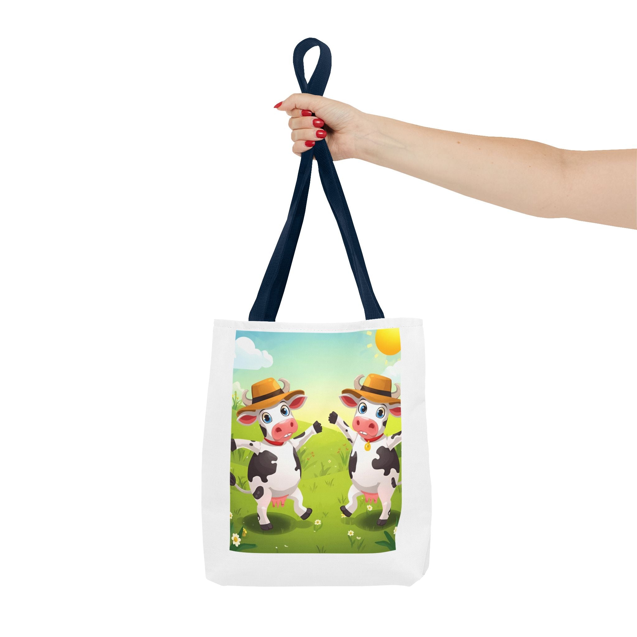 Cute Cow Tote Bag, Farm Animal Lover Gift, Eco-Friendly Shopping Bag, Fun Grocery Tote, Kids' Cartoon Bag
