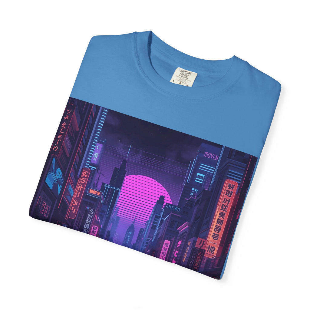 Futuristic City Unisex T-Shirt, Trendy Graphic Tee, Streetwear Style, Perfect for Gifts, Casual Wear, Summer Vibes