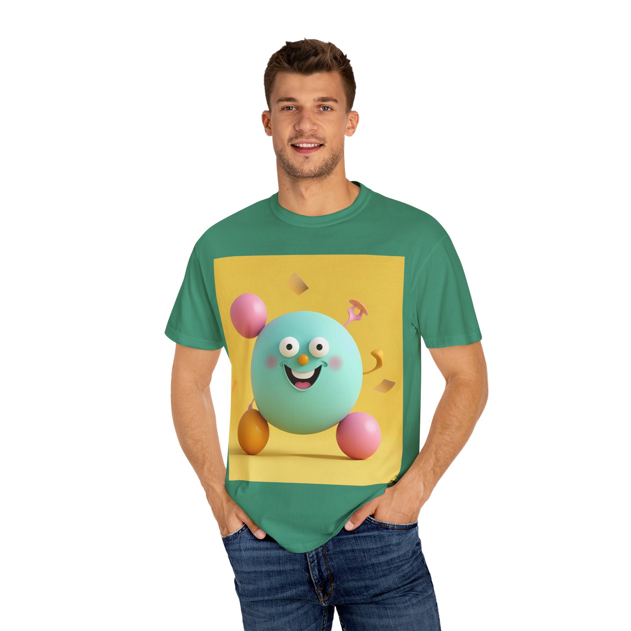 Playful Colorful Cartoon T-Shirt for Fun-Loving Souls, Graphic Tee, Gift for Kids & Adults, Birthday Party Outfit, Casual Wear, Housewarming Gift