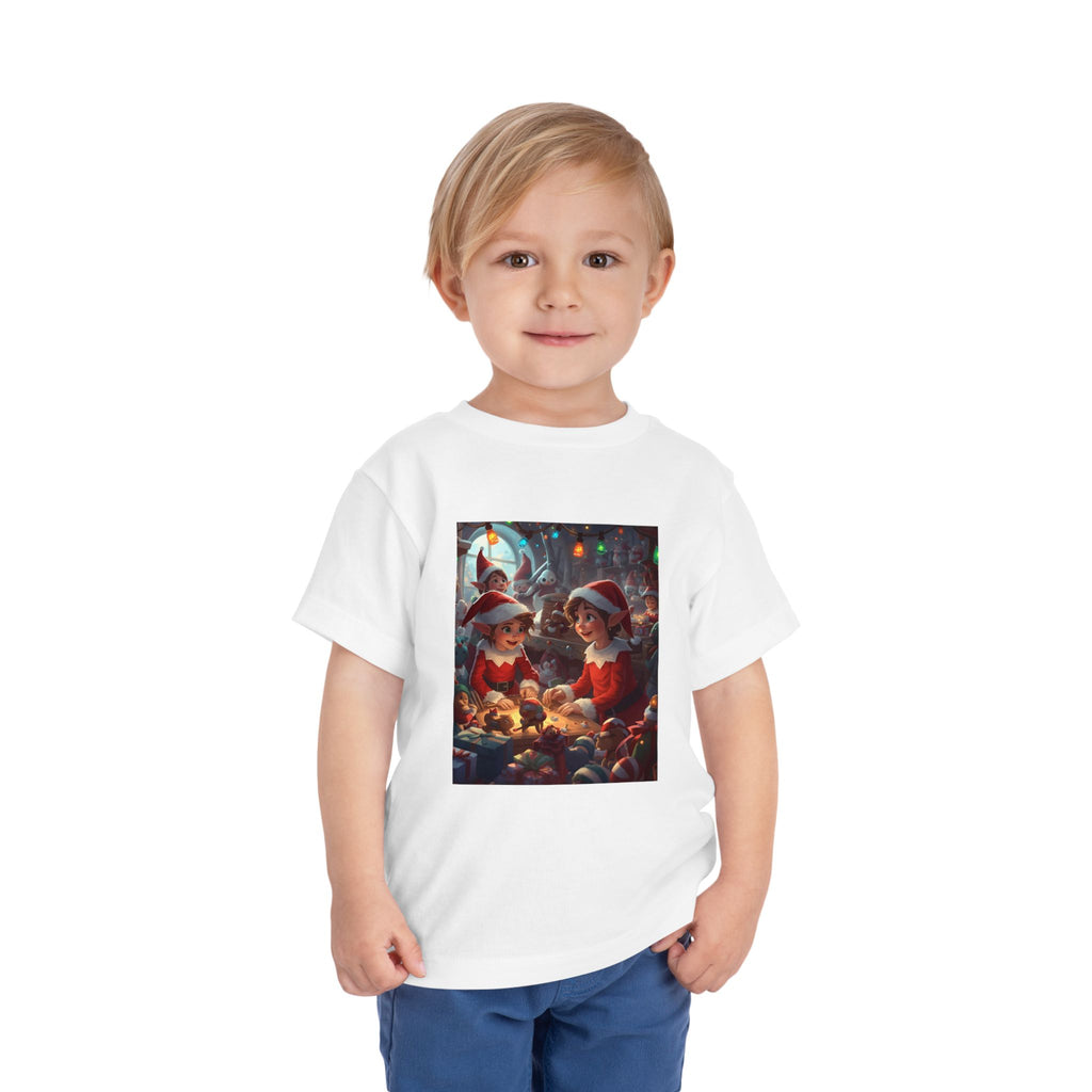 Christmas Toddler Tee, Cute Holiday Shirt, Elf Design, Kids Christmas Outfit, Fun Xmas Gift, Toddler Apparel
