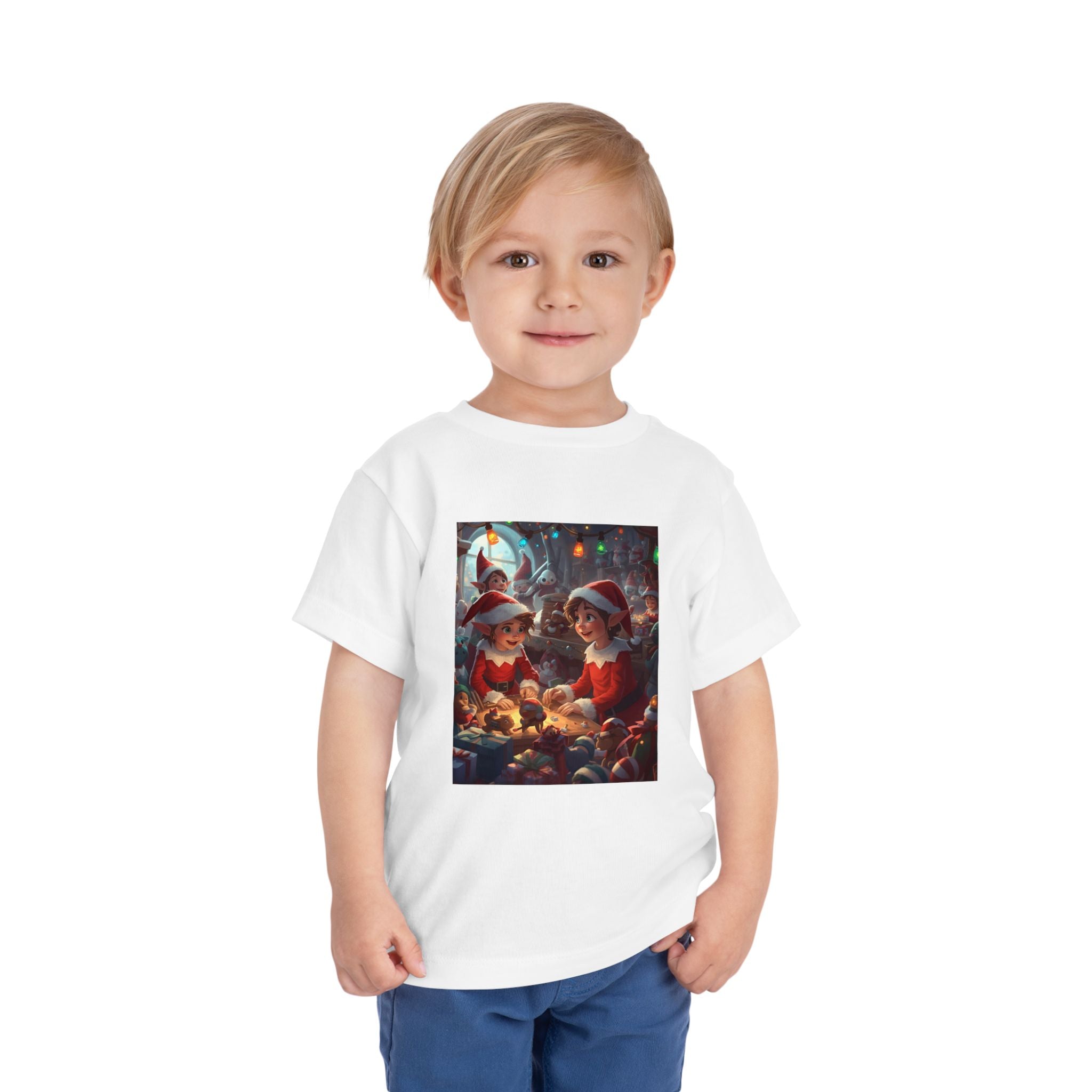 Christmas Toddler Tee, Cute Holiday Shirt, Elf Design, Kids Christmas Outfit, Fun Xmas Gift, Toddler Apparel