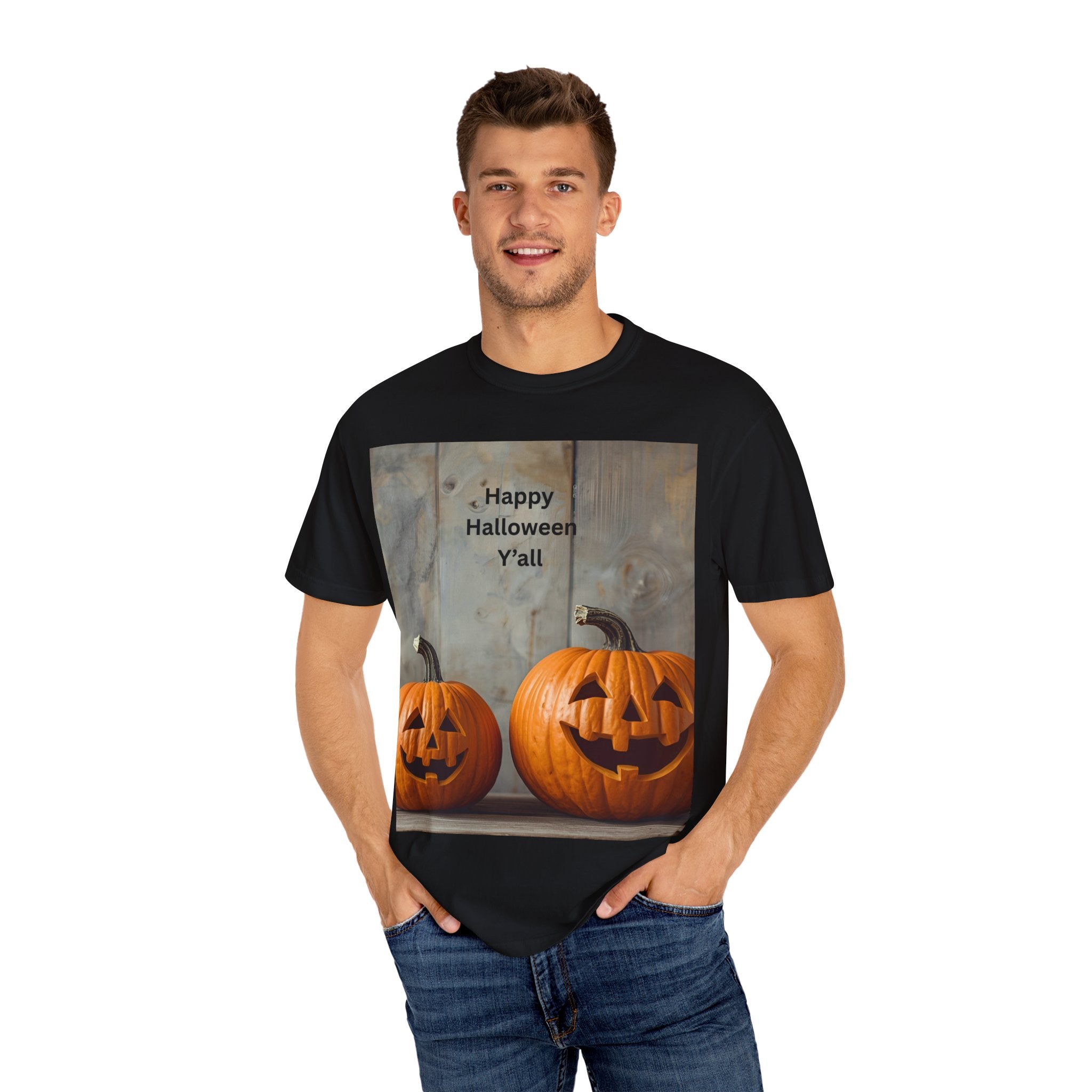 Happy Halloween Y'all T-Shirt | Cozy Fall Tee, Pumpkin Shirt, Unisex Halloween Apparel, October Gift, Casual Wear