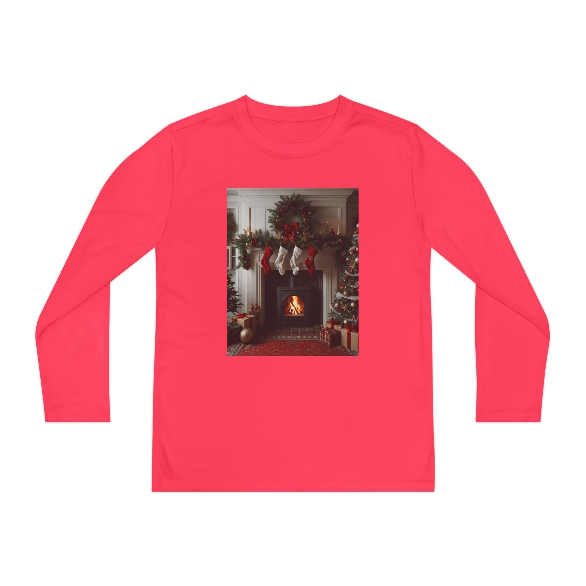Cozy Christmas Youth Long Sleeve Competitor Tee