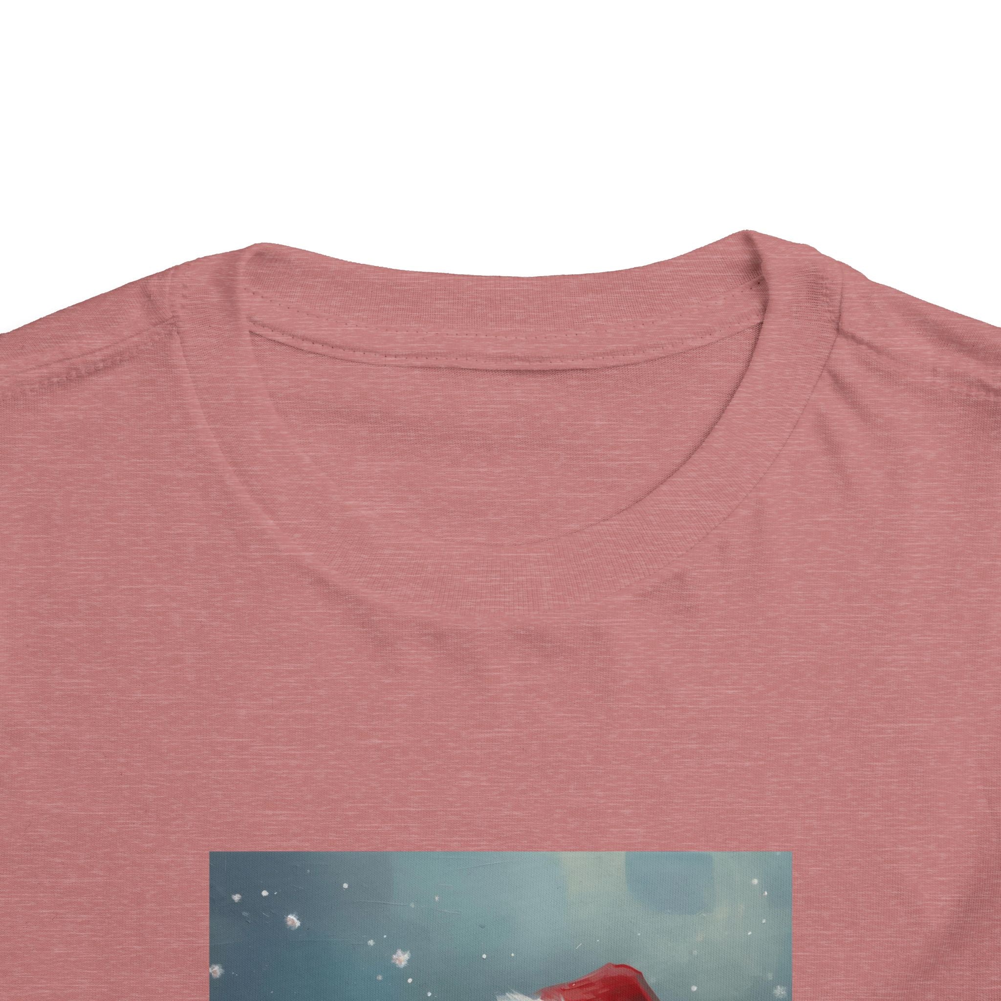 Cute Christmas Bear Toddler Short Sleeve Tee