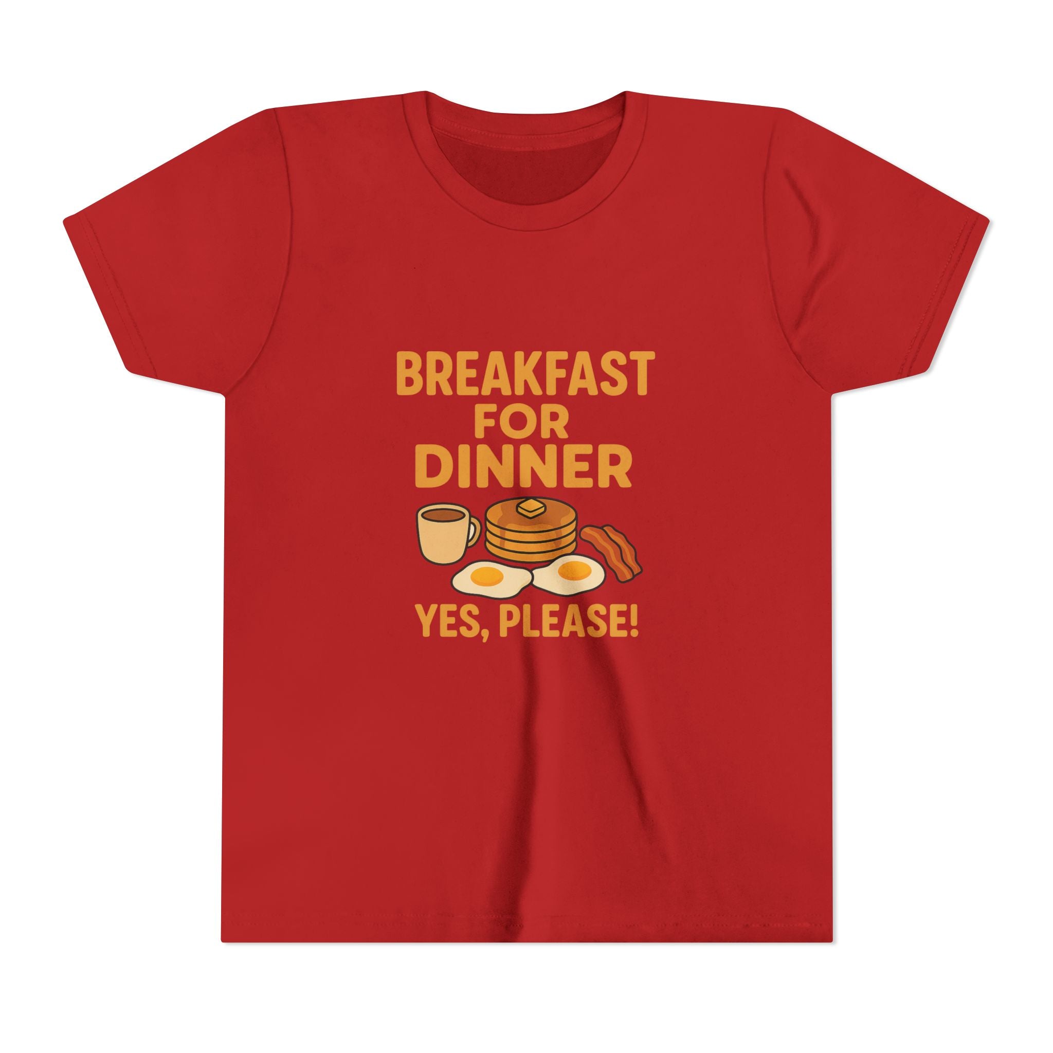 Breakfast For Dinner Youth Short Sleeve Tee
