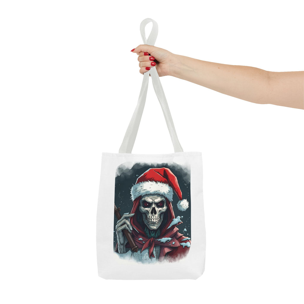 Spooky Skeleton Christmas Santa Tote Bag (AOP)