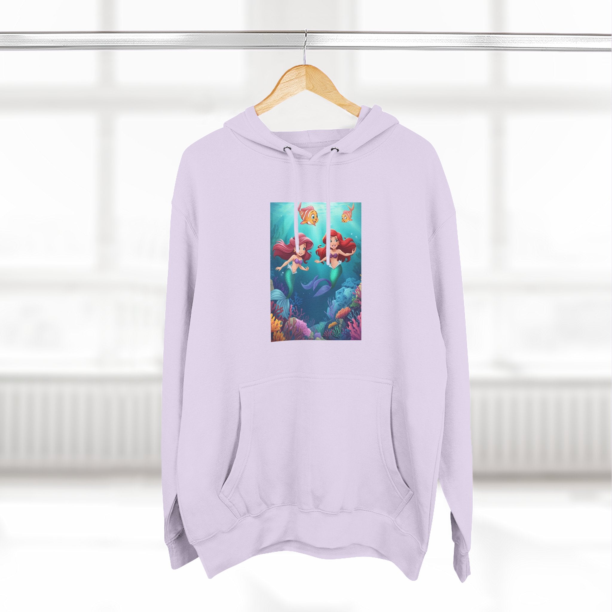 Mermaid Three-Panel Fleece Hoodie