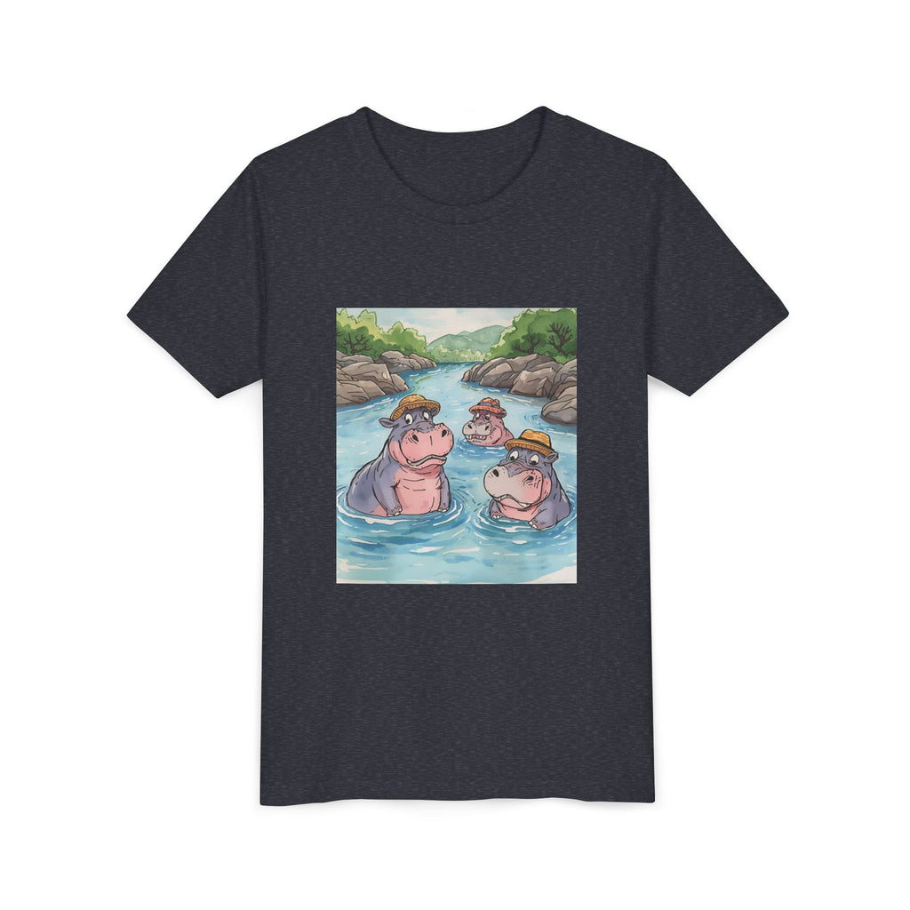 Hippo Cute Youth Short Sleeve Tee
