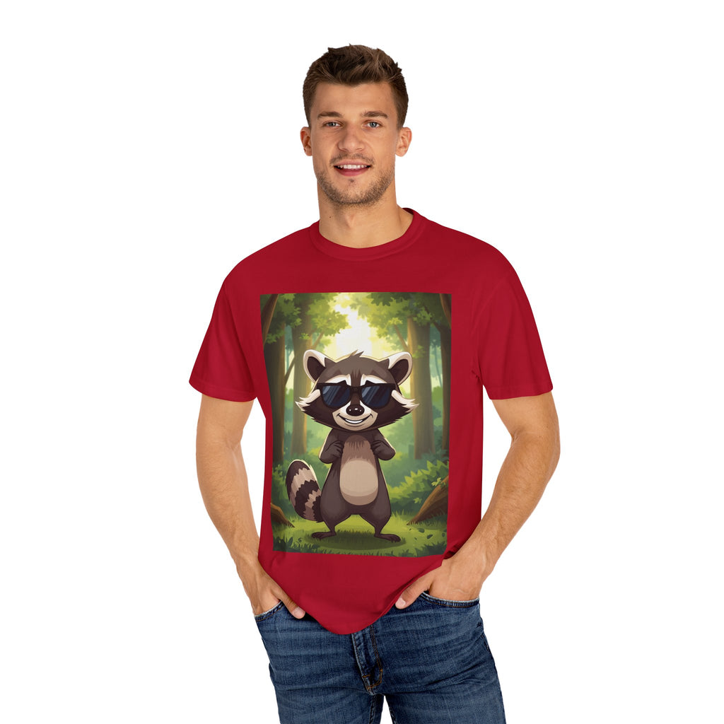 Whimsical Raccoon T-Shirt, Fun Nature Tee, Unisex Forest Shirt, Gift for Animal Lovers, Cute Wildlife Apparel