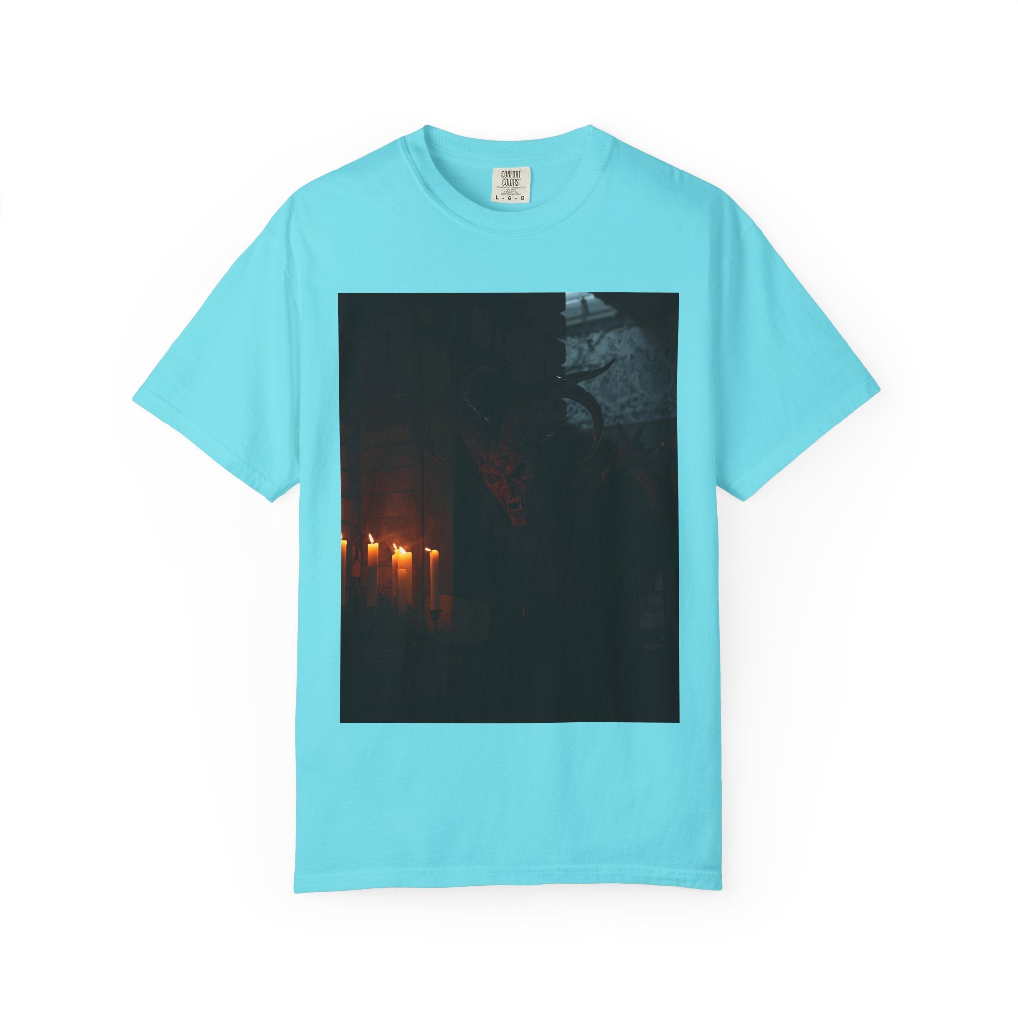 Spooky Halloween Pumpkin Shadow Unisex Garment-Dyed T-shirt