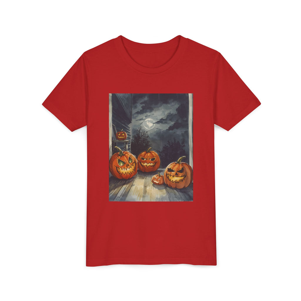 Halloween Pumpkin Spooky Youth Short Sleeve Tee