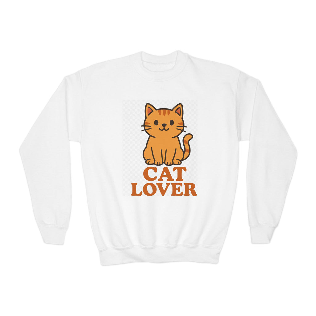 Cat Lover Youth Crewneck Sweatshirt