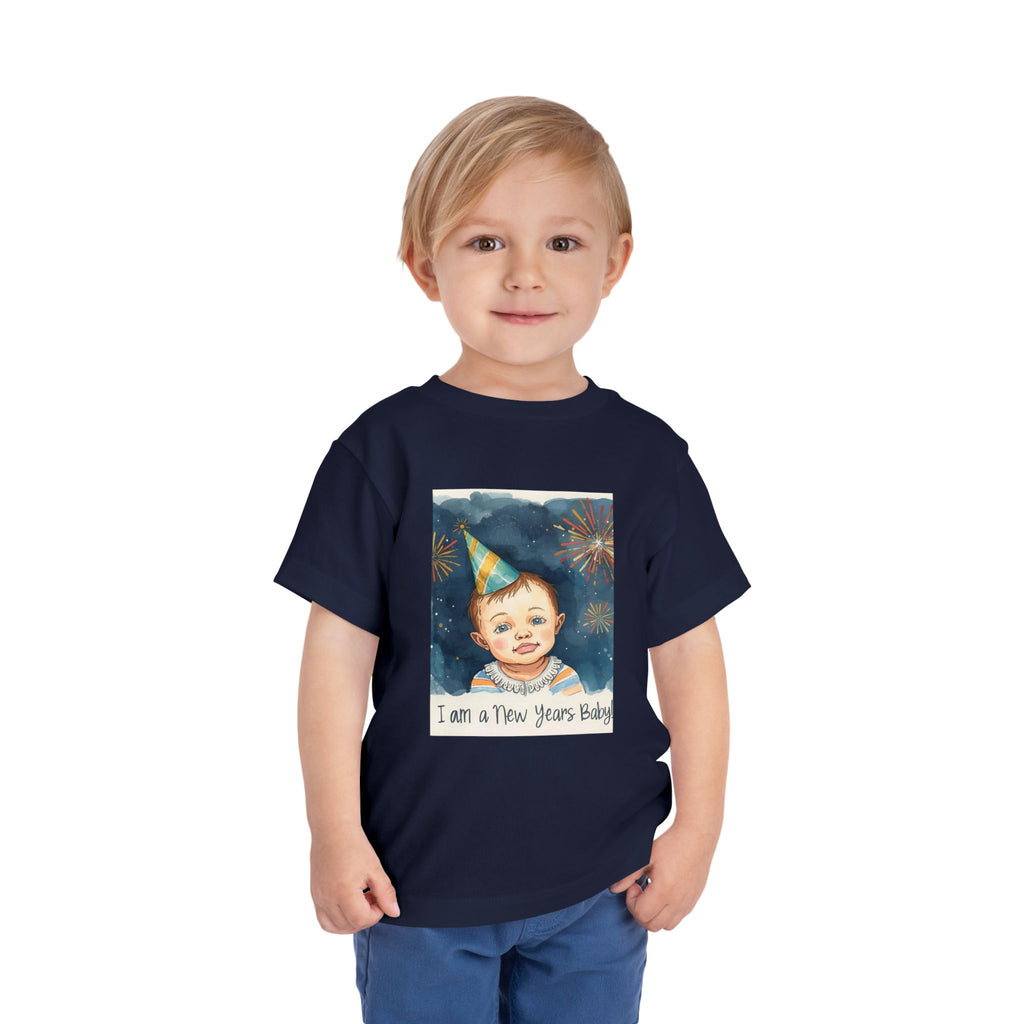 I Am A New Years Baby Toddler Short Sleeve Tee