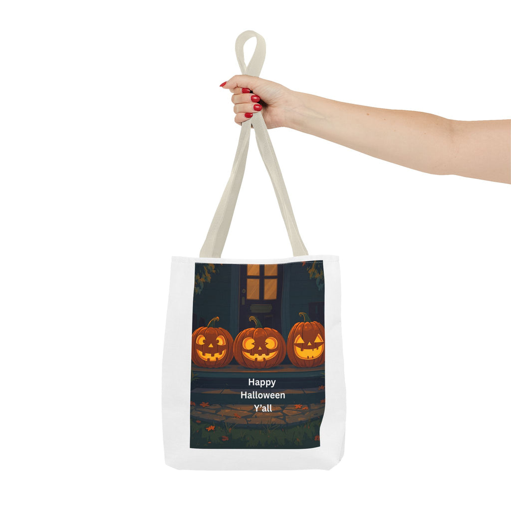 Spooky Halloween Tote Bag, Trick-or-Treat Bag, Pumpkin Bag, Fall Tote, Festive Grocery Bag, Halloween Decor