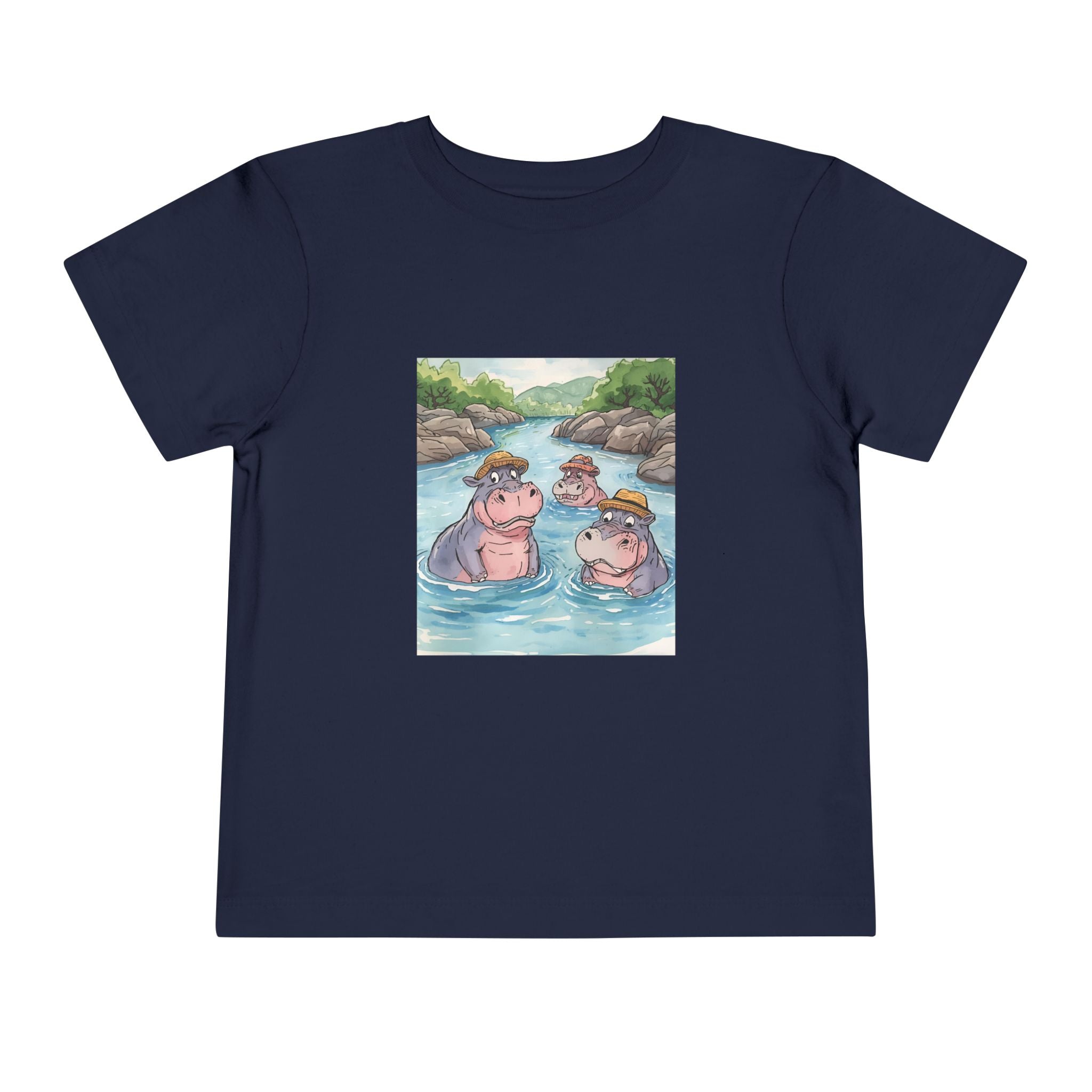 Hippo Cute Toddler Short Sleeve Tee