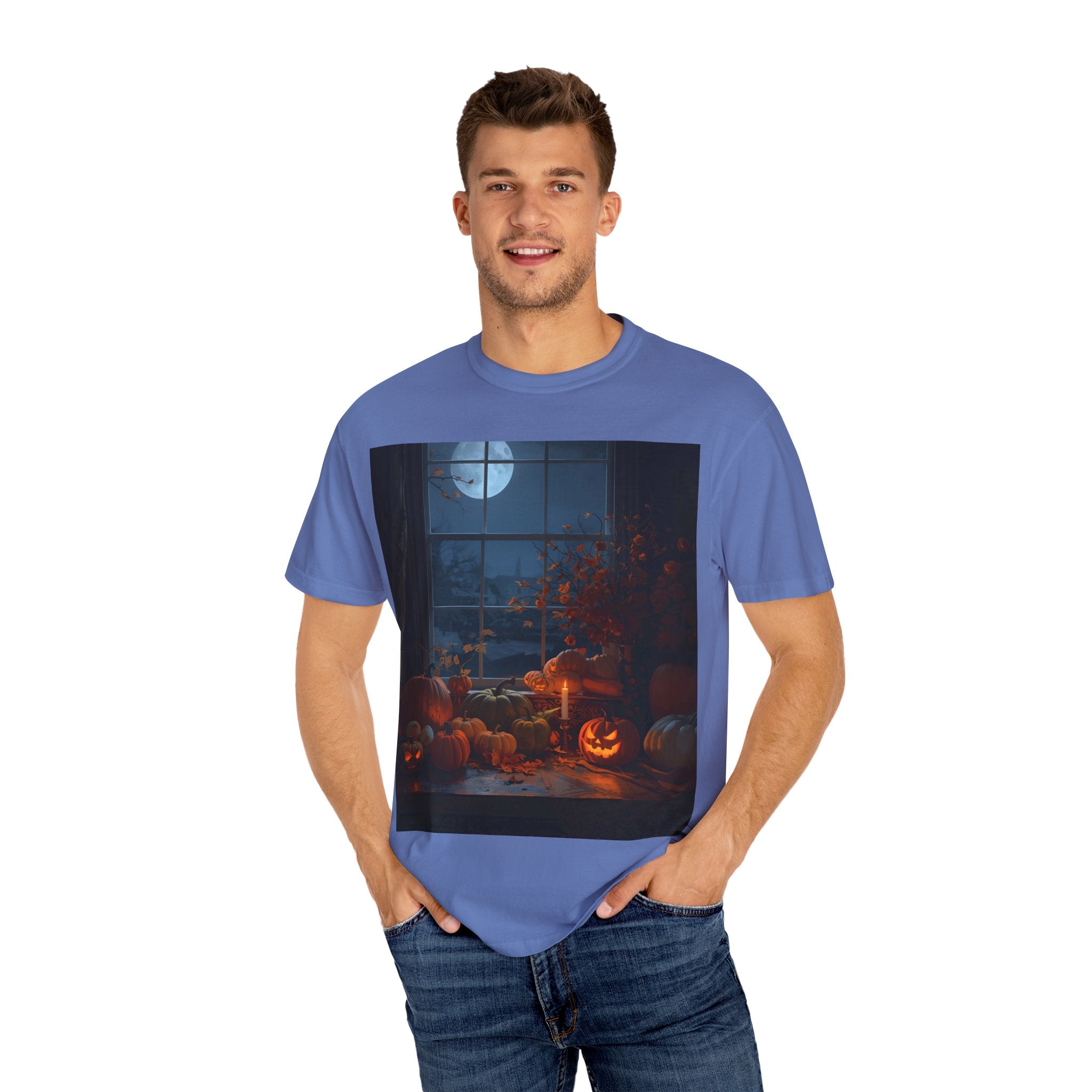 Cozy Halloween Tee, Fall Graphic Shirt, Pumpkin Patch T-Shirt, Spooky Season Apparel, Unisex Autumn Top