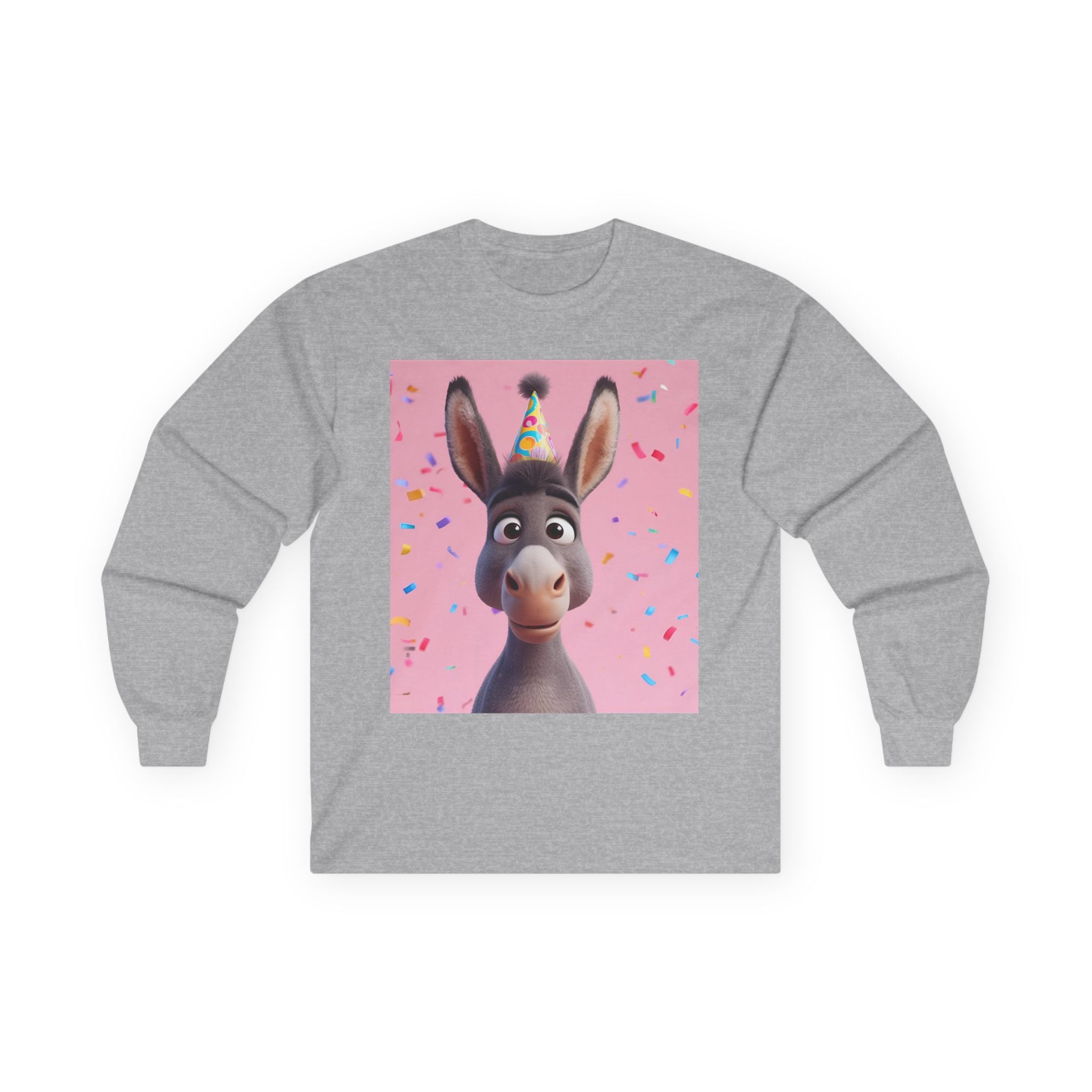 Donkey Birthday Unisex Ultra Cotton Long Sleeve Tee
