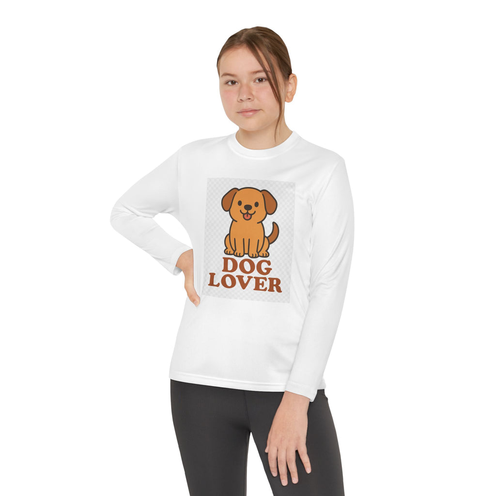 Dog Lover Youth Long Sleeve Competitor Tee