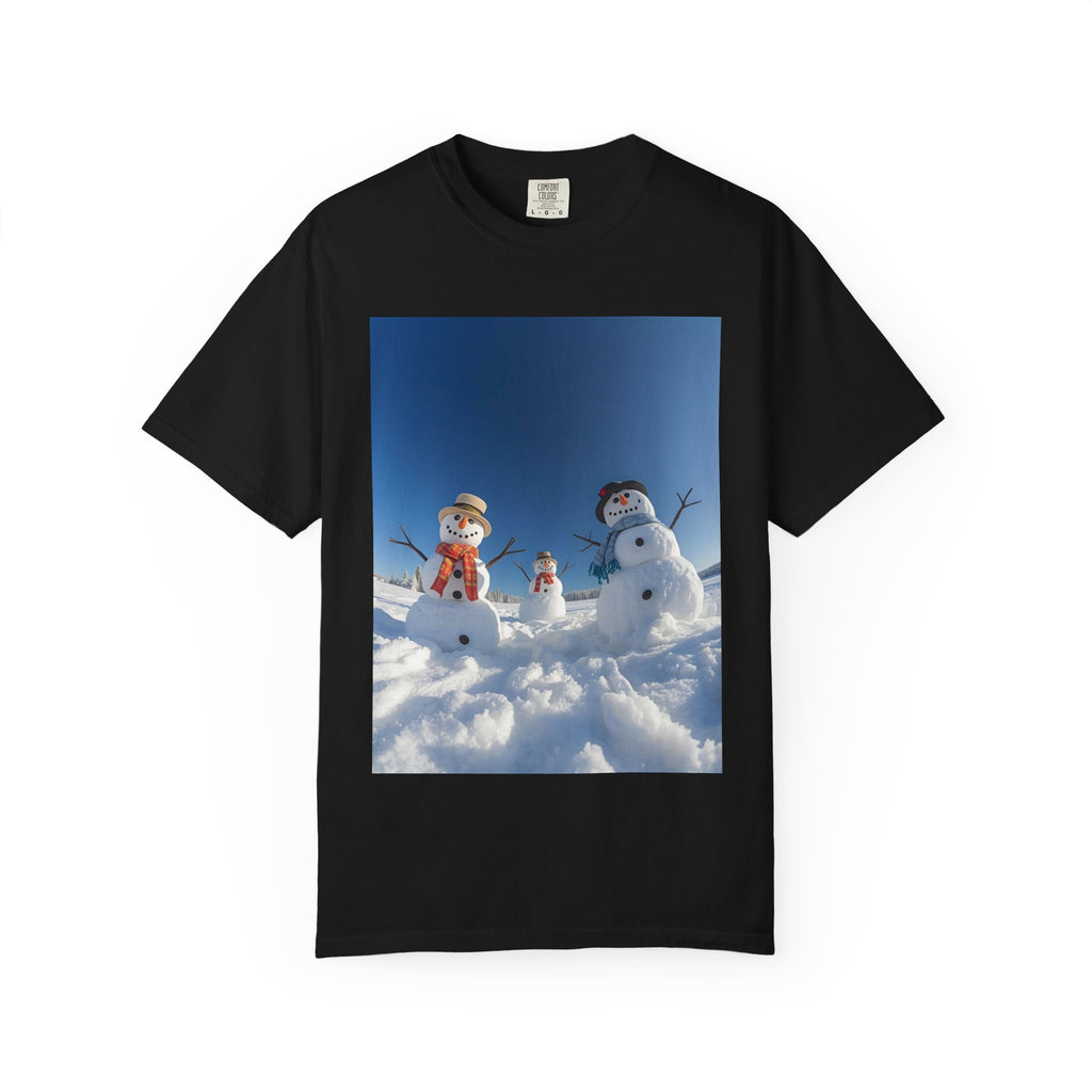 Festive Christmas Winter Wonderland Snowman T-shirt, Holiday Apparel, Christmas Gift, Unisex Tees, Cozy Winter Outfit, Family Fun