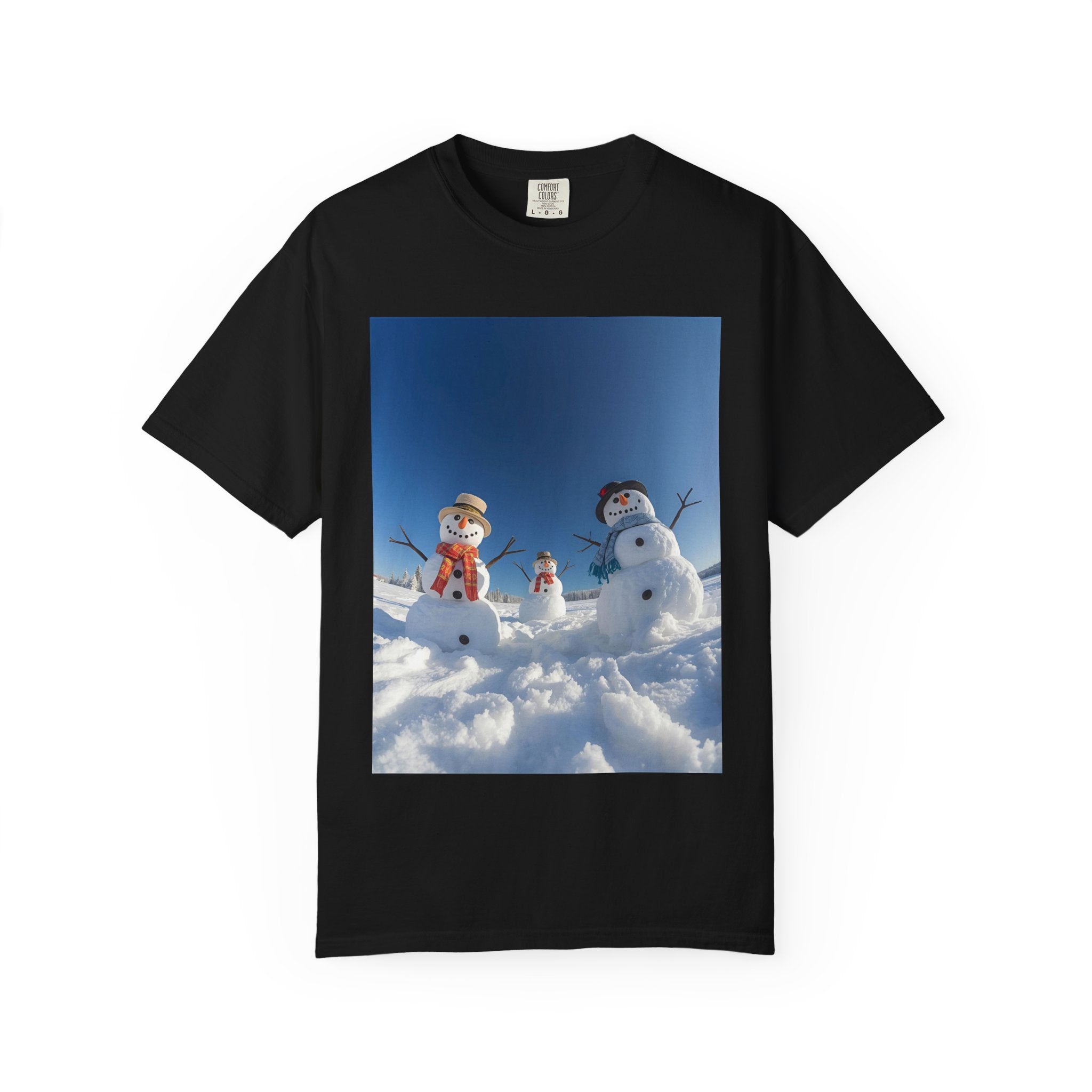 Festive Christmas Winter Wonderland Snowman T-shirt, Holiday Apparel, Christmas Gift, Unisex Tees, Cozy Winter Outfit, Family Fun